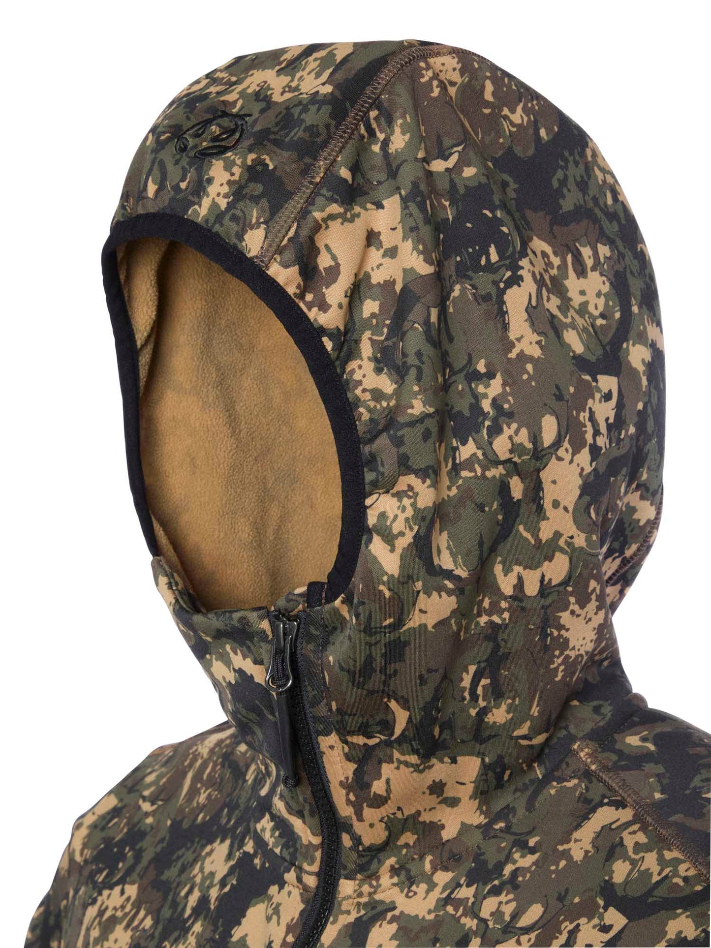 Hunter Stretch Zip Hoodie Men - Antler Camouflage - 4