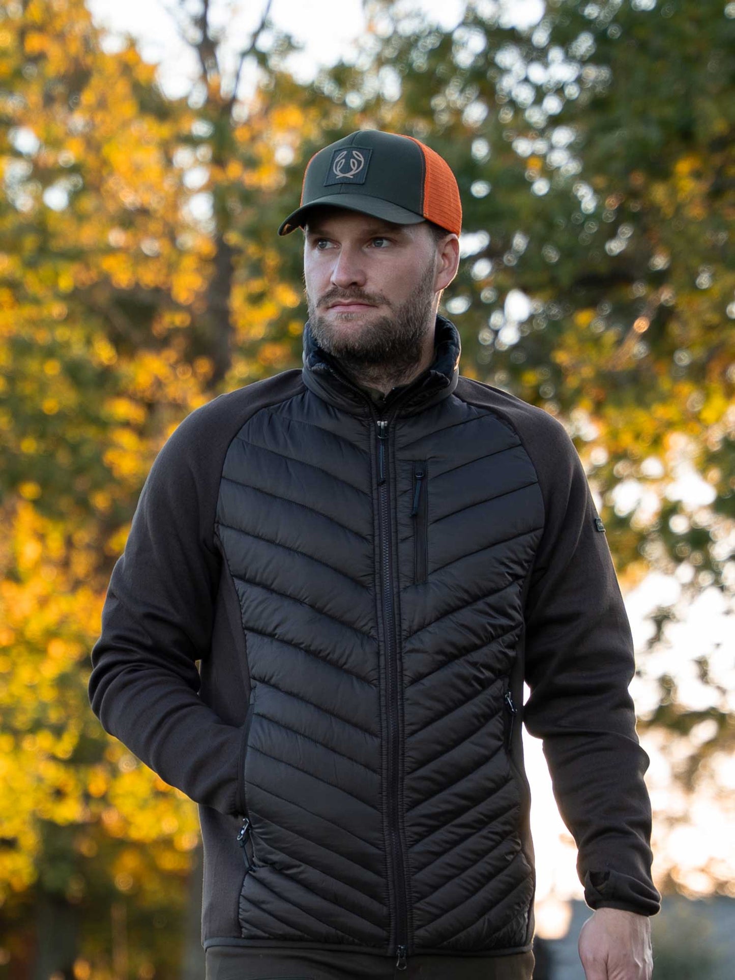 Hunter Hybrid Jacket Men - Leather Brown - 20