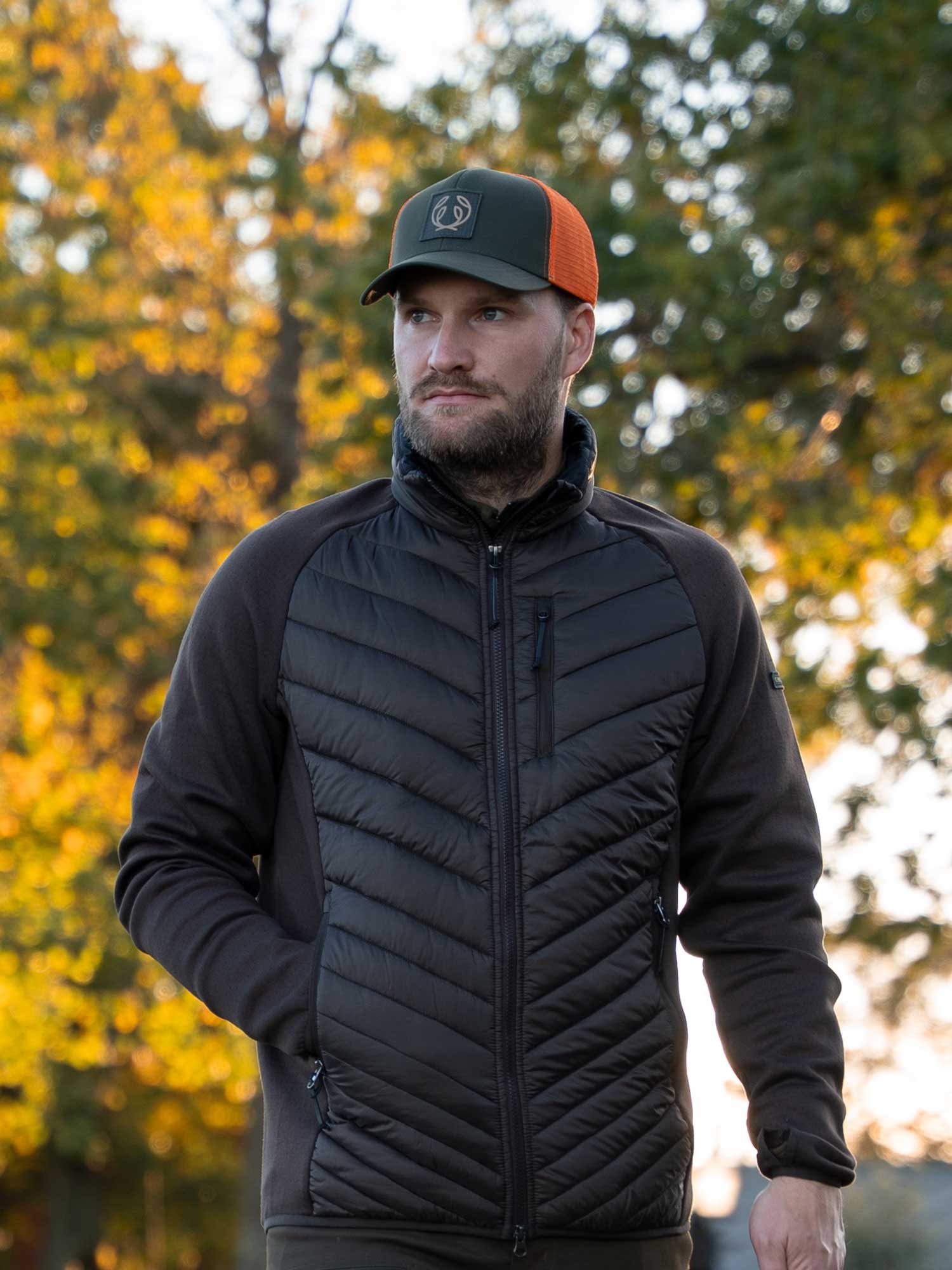 Hunter Hybrid Jacket Men - Leather Brown - 20