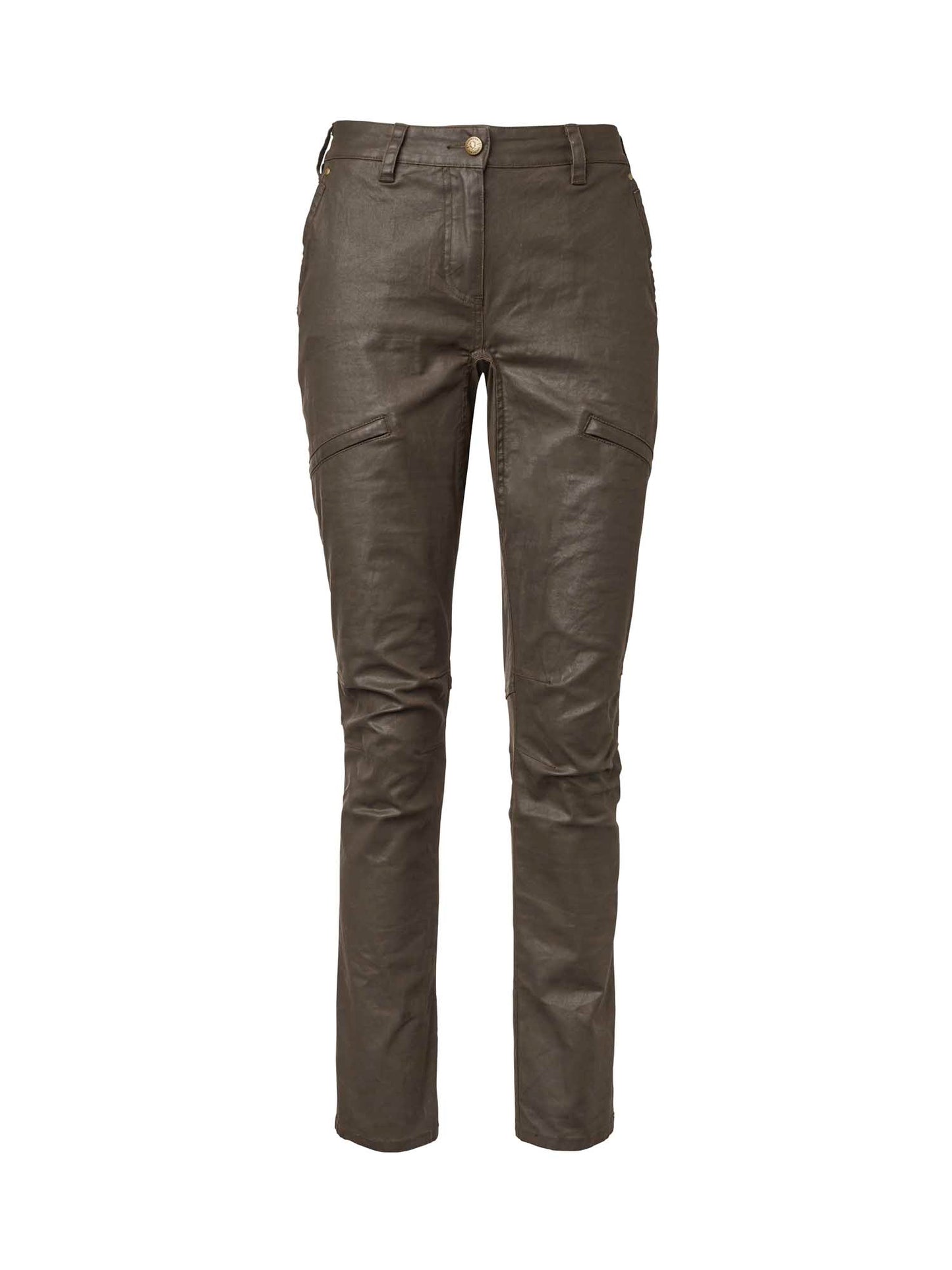 Vintage Original Pants Women - Leather Brown - 1