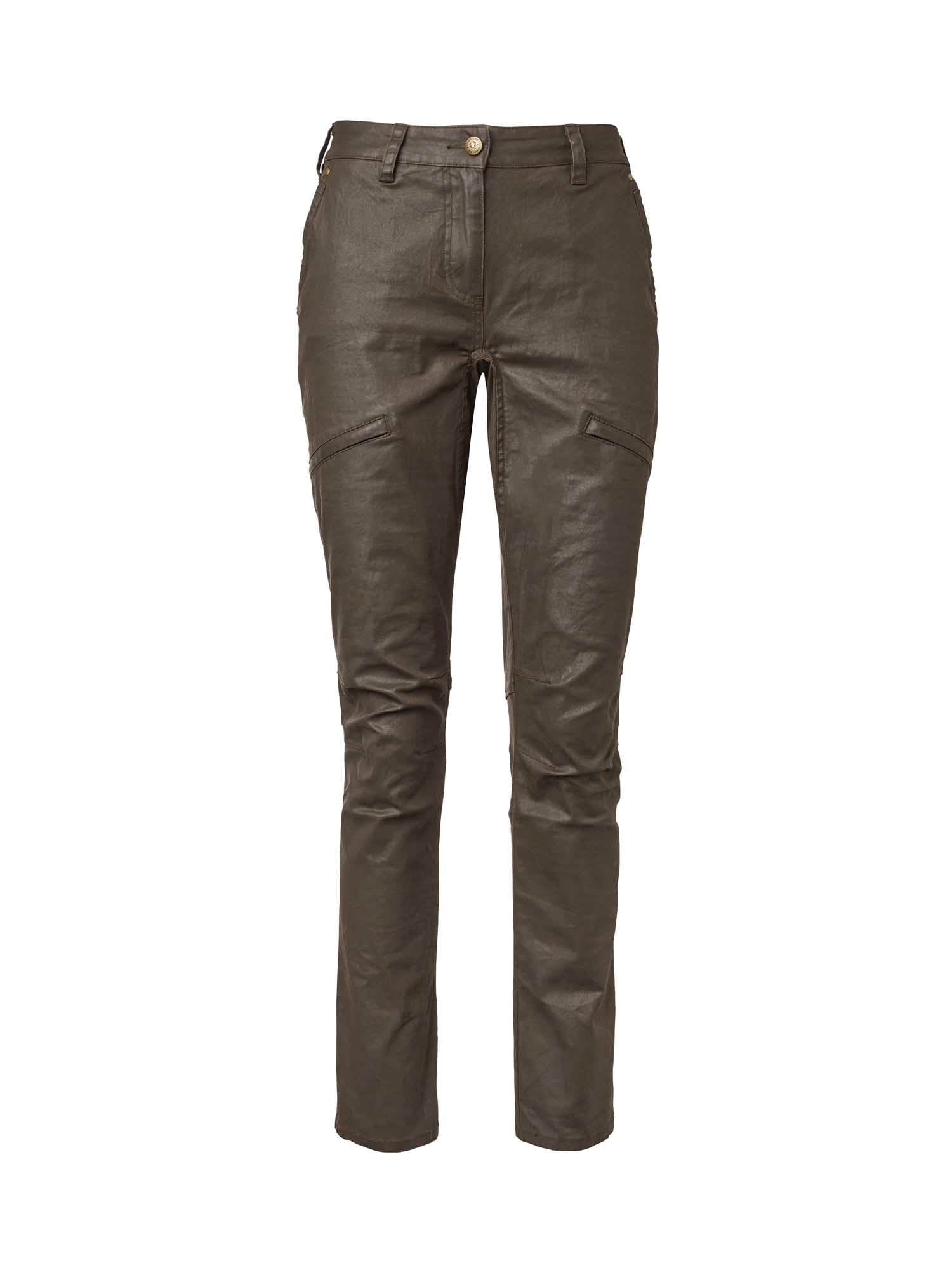 Vintage Original Pants Women - Leather Brown - 1