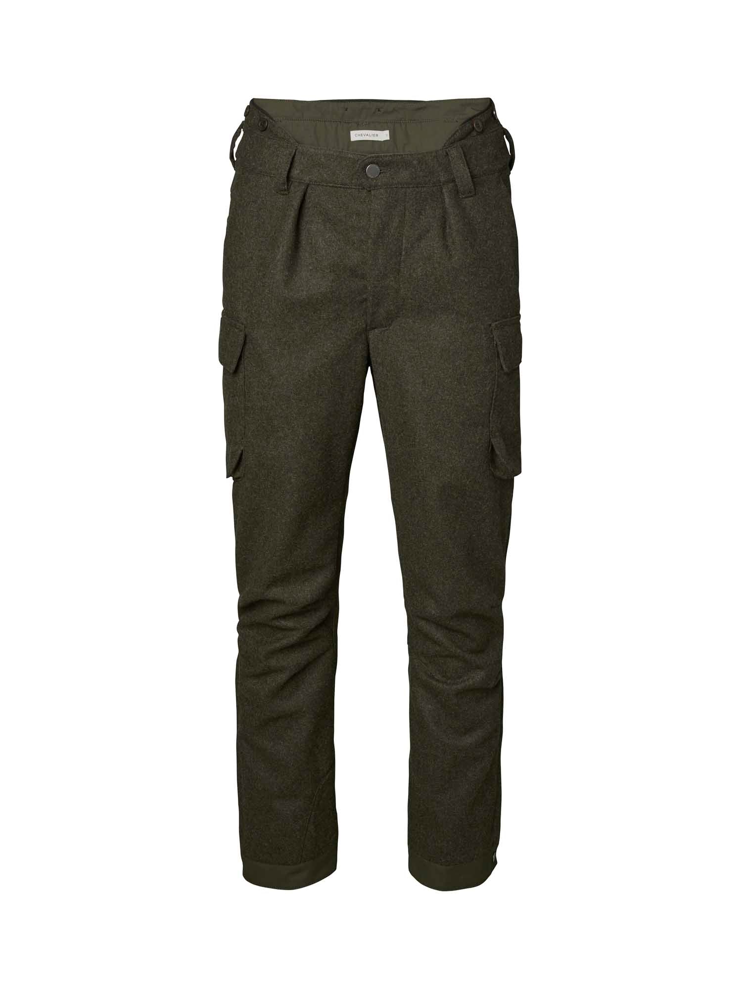 Loden Wool Pants Men - 2.0 Dark Green Melange - 1