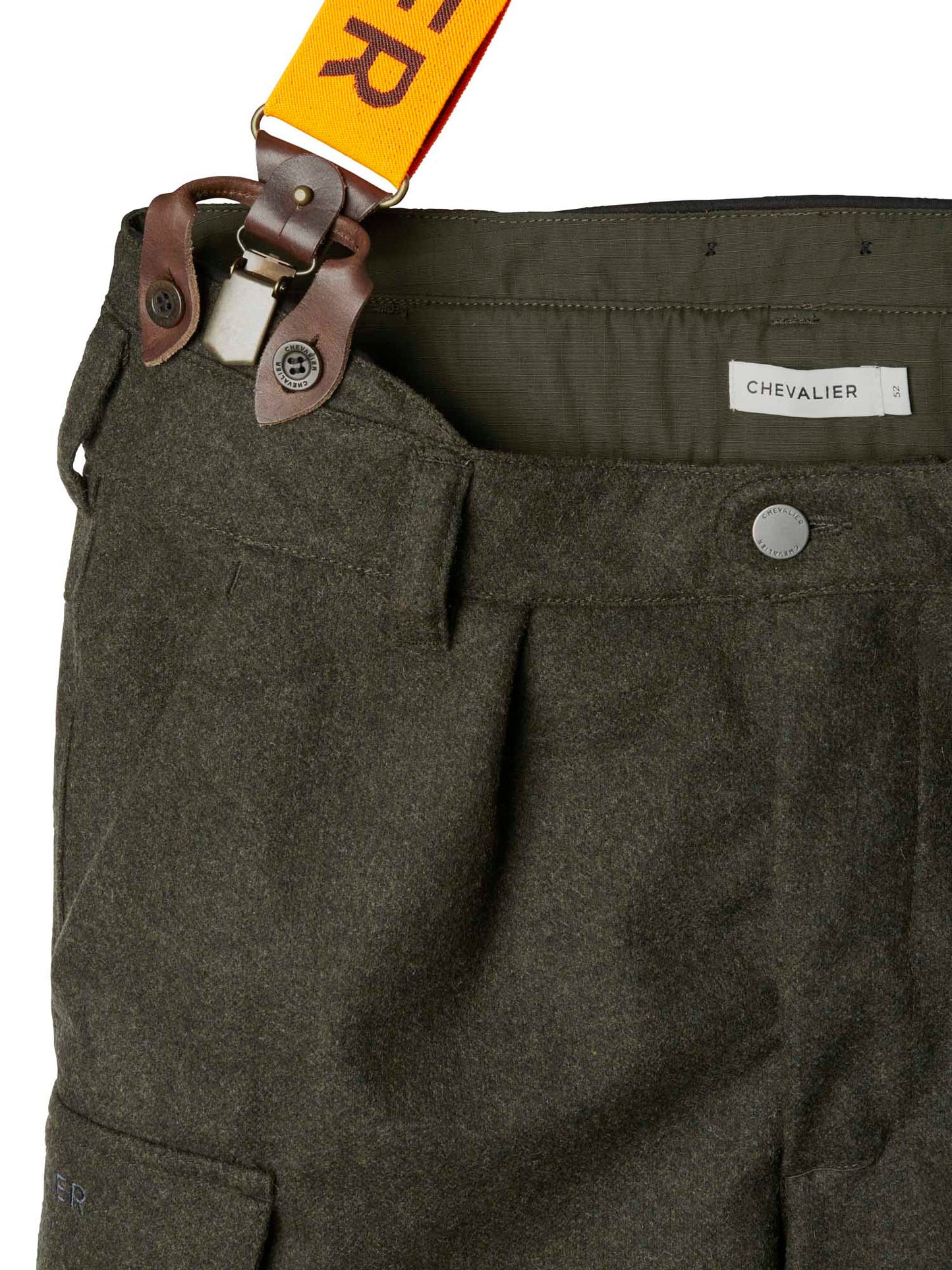 Loden Wool Pants Men - 2.0 Dark Green Melange - 3