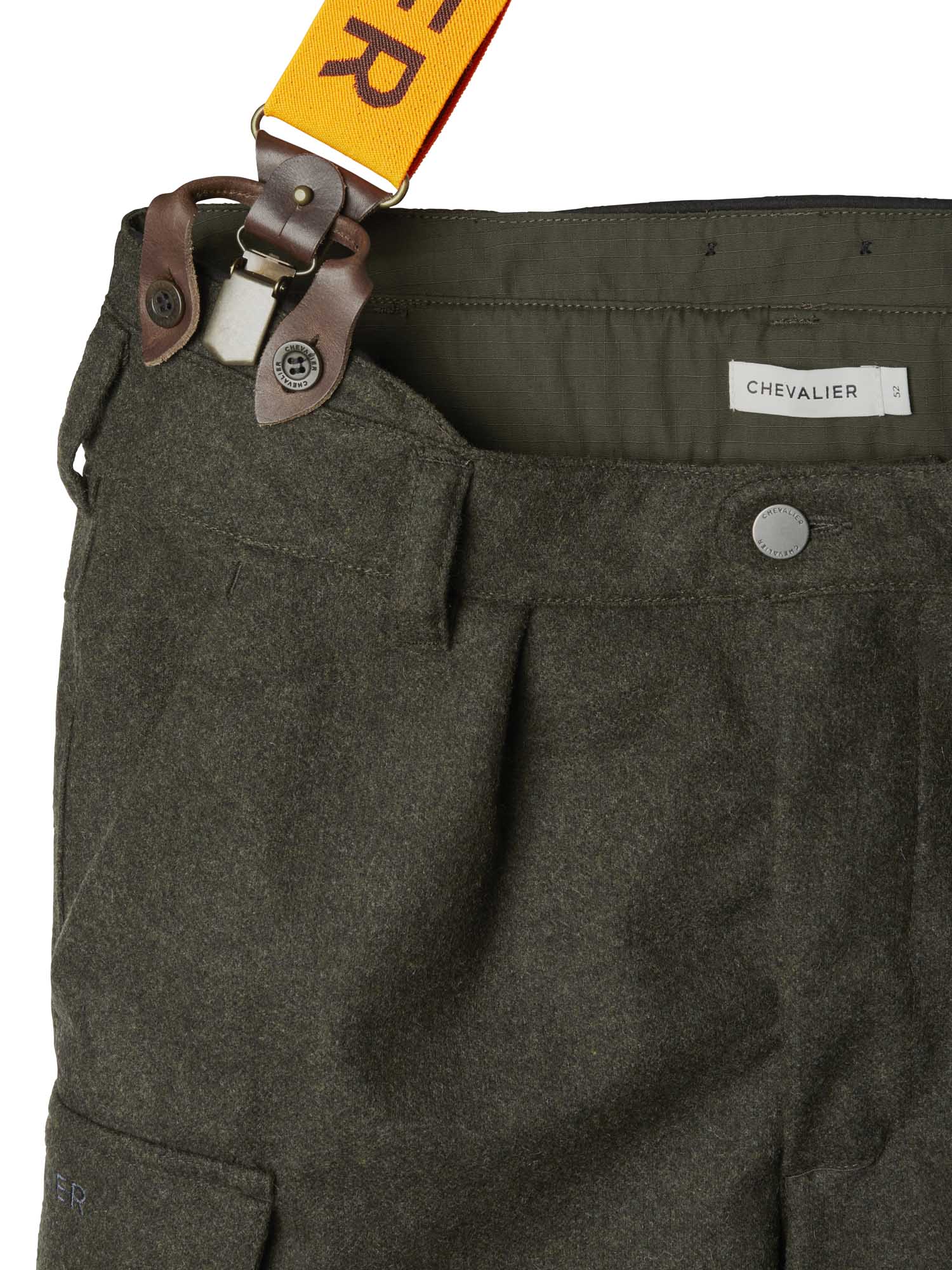 Loden Wool Pants Men - 2.0 Dark Green Melange - 3