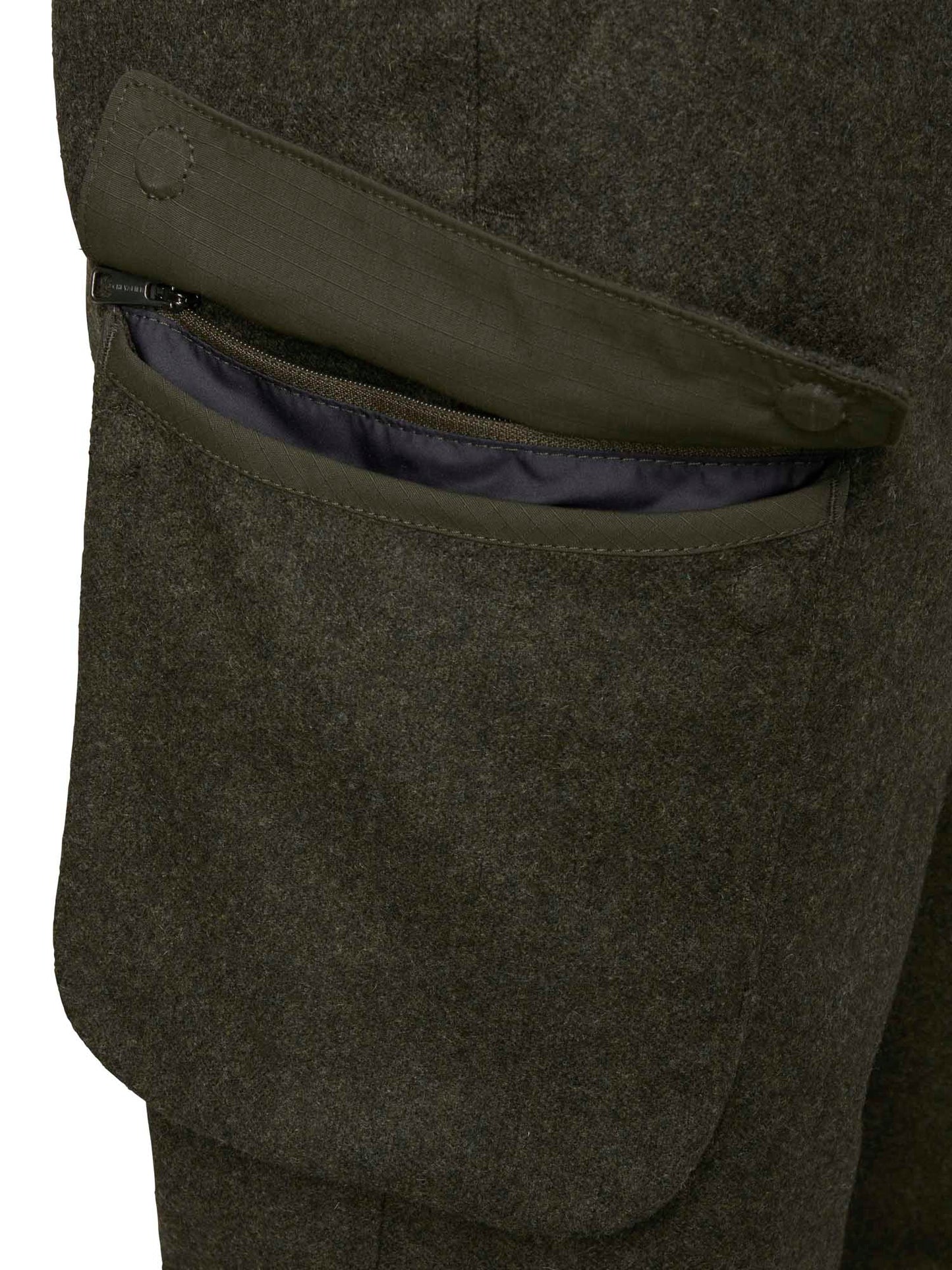 Loden Wool Pants Men - 2.0 Dark Green Melange - 4