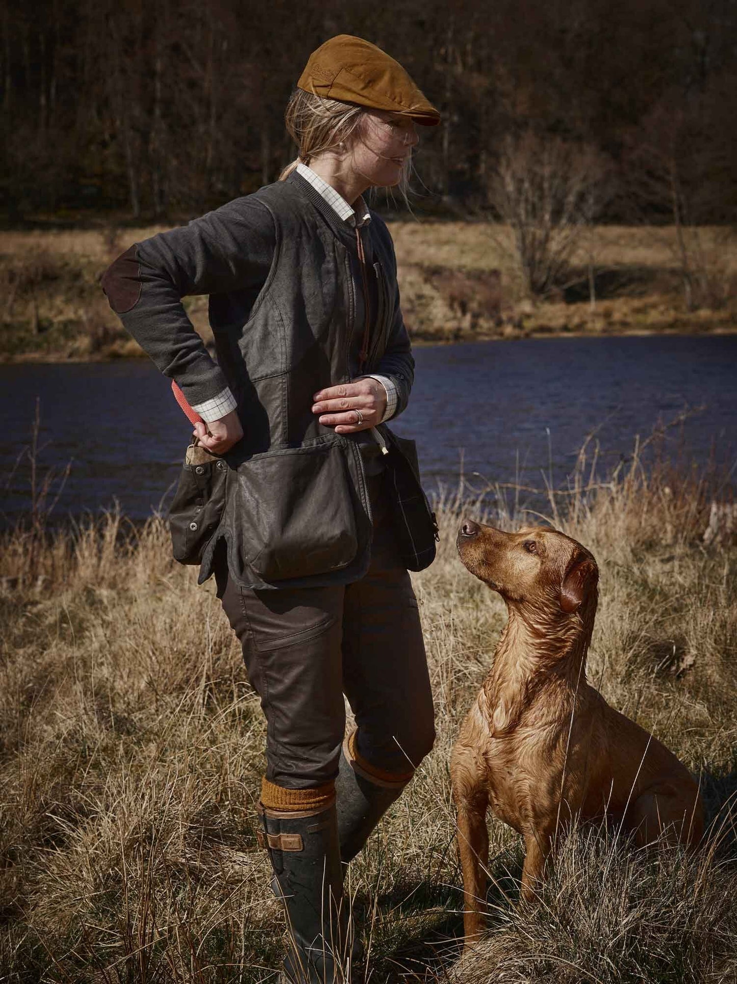 Vintage Dogsport Vest Women - Leather Brown - 20