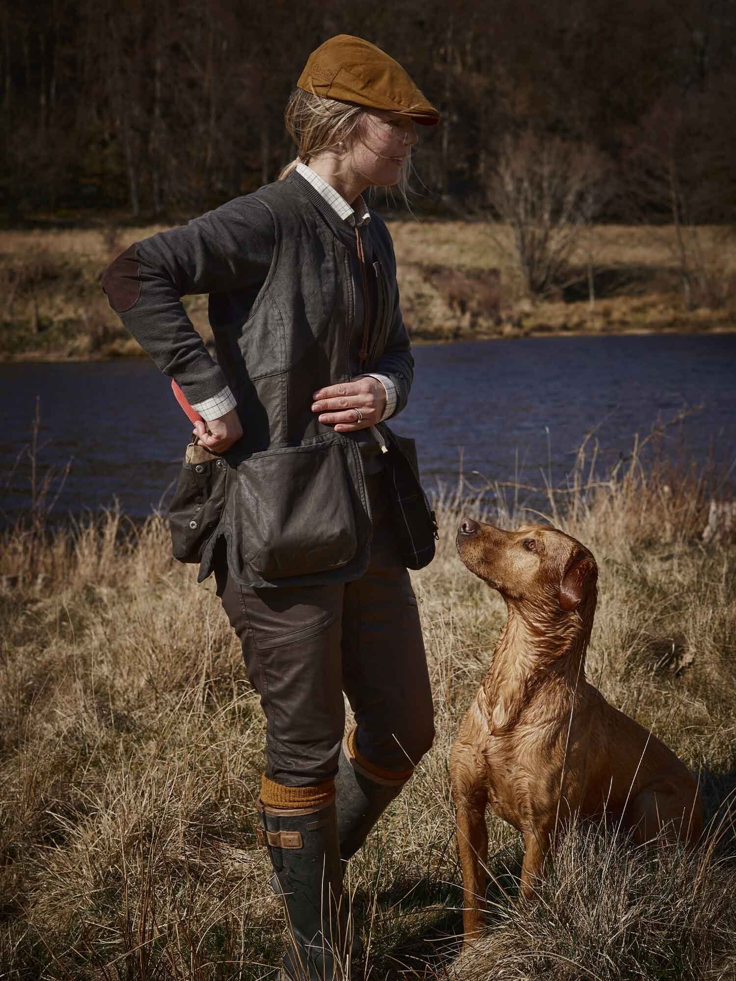 Vintage Dogsport Vest Women - Leather Brown - 20