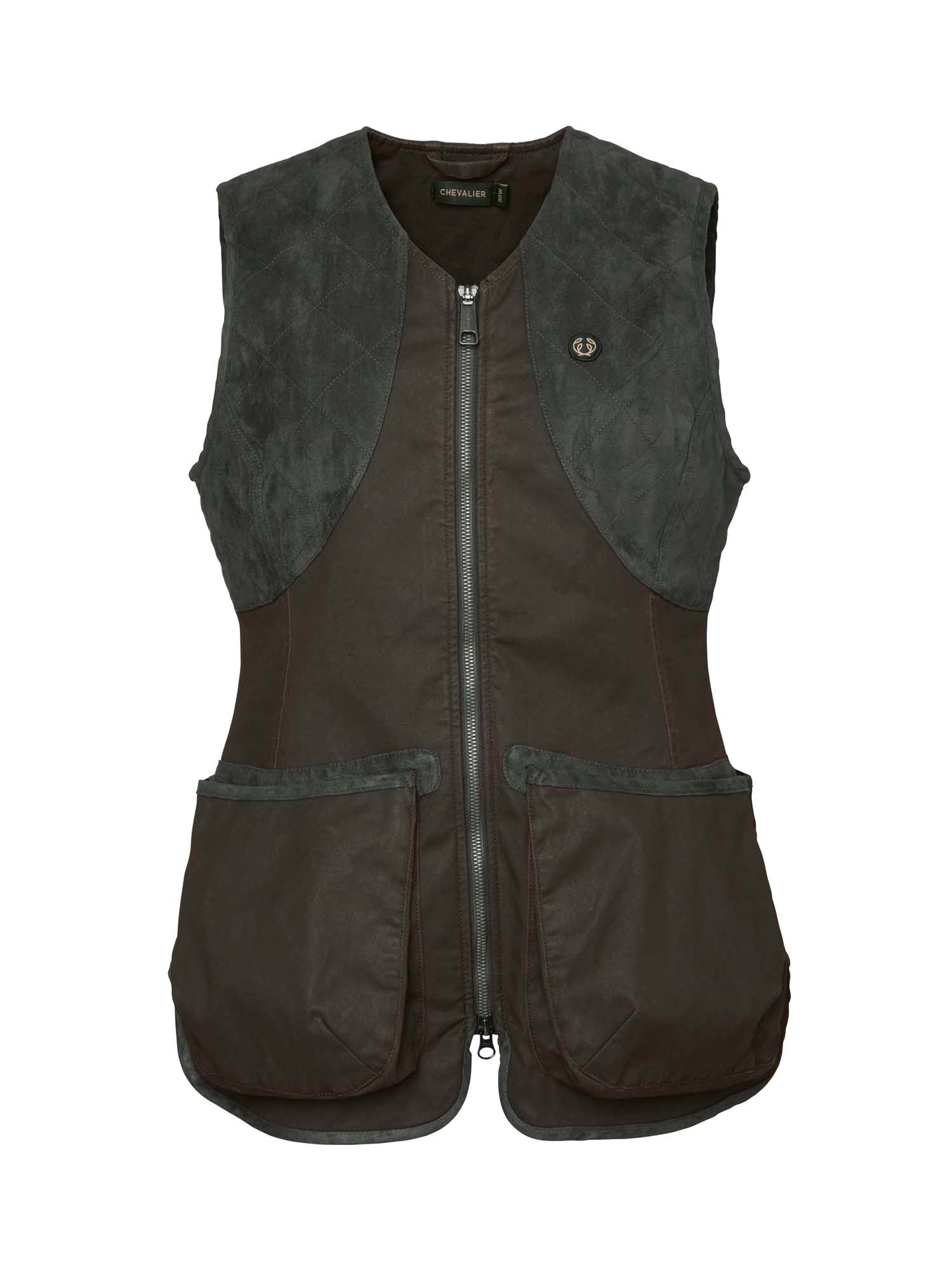 Vintage Dogsport Vest Women - Leather Brown - 1