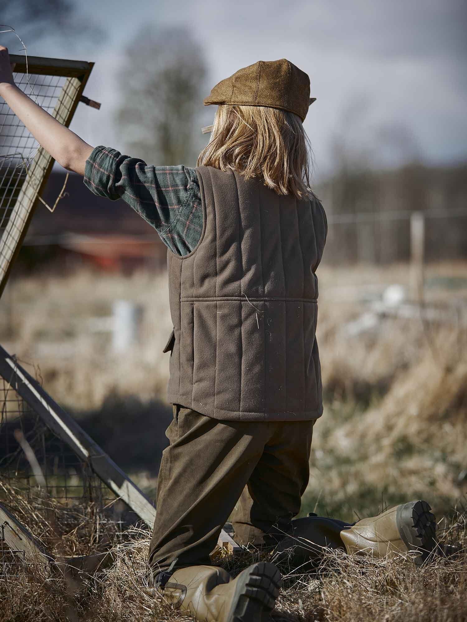 Calf Fill130 Vest Junior - Leather Brown - 23