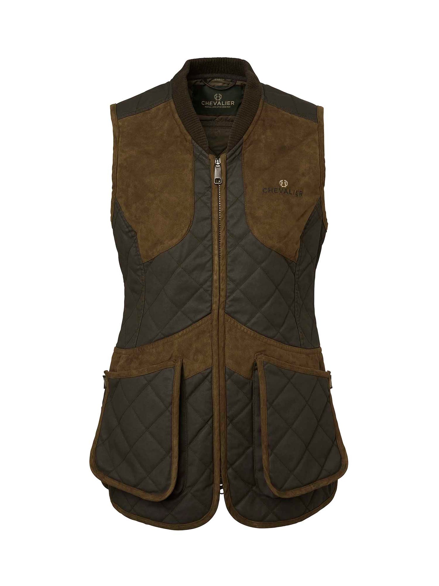 Vintage Original Shooting Vest Women - Leather Brown - 1
