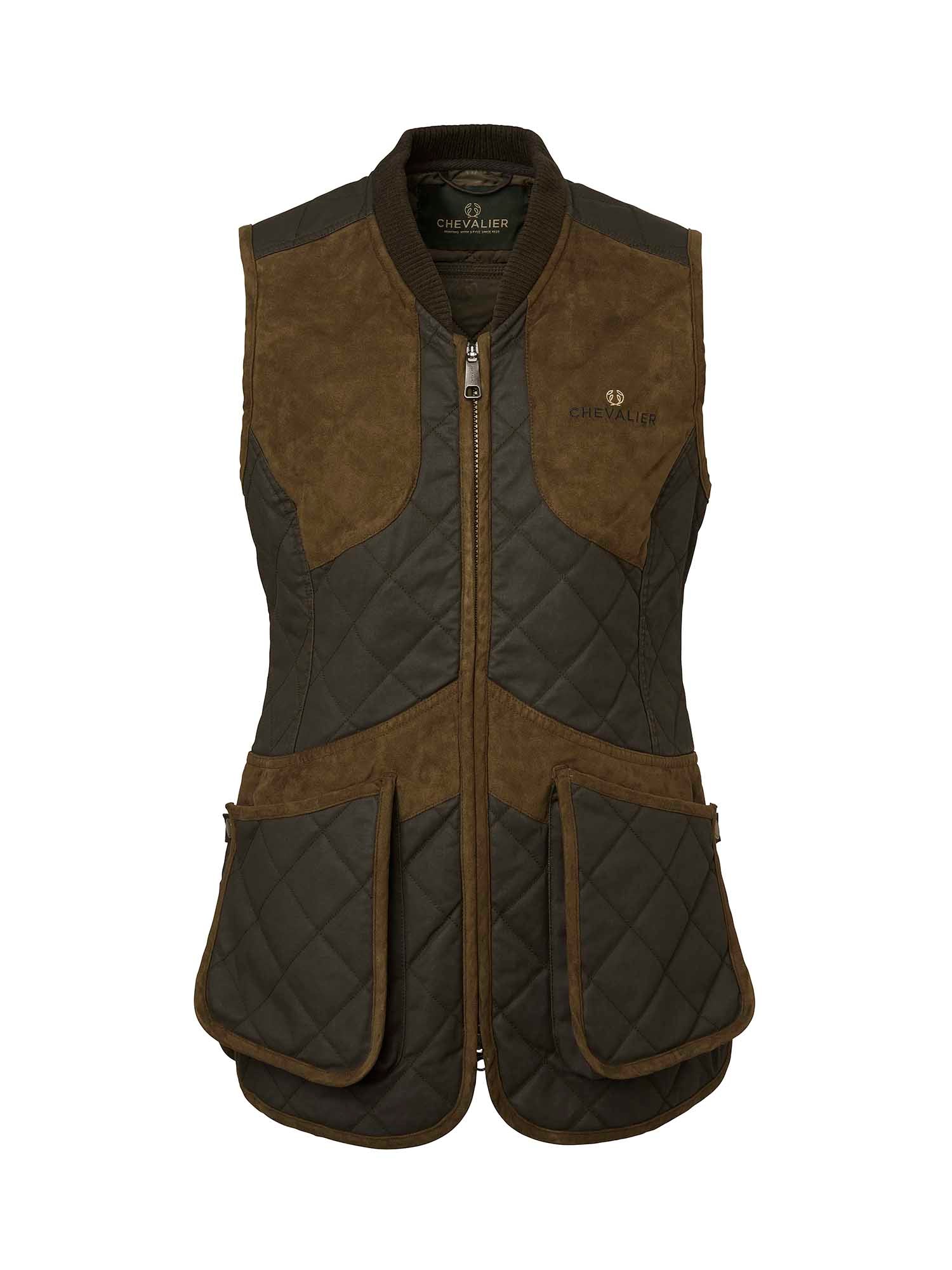 Vintage Original Shooting Vest Women - Leather Brown - 1