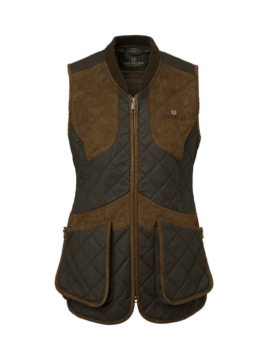 Vintage Original Shooting Vest Women - Leather Brown - 1