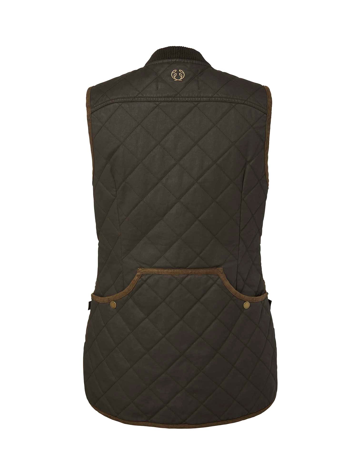 Vintage Original Shooting Vest Women - Leather Brown - 2