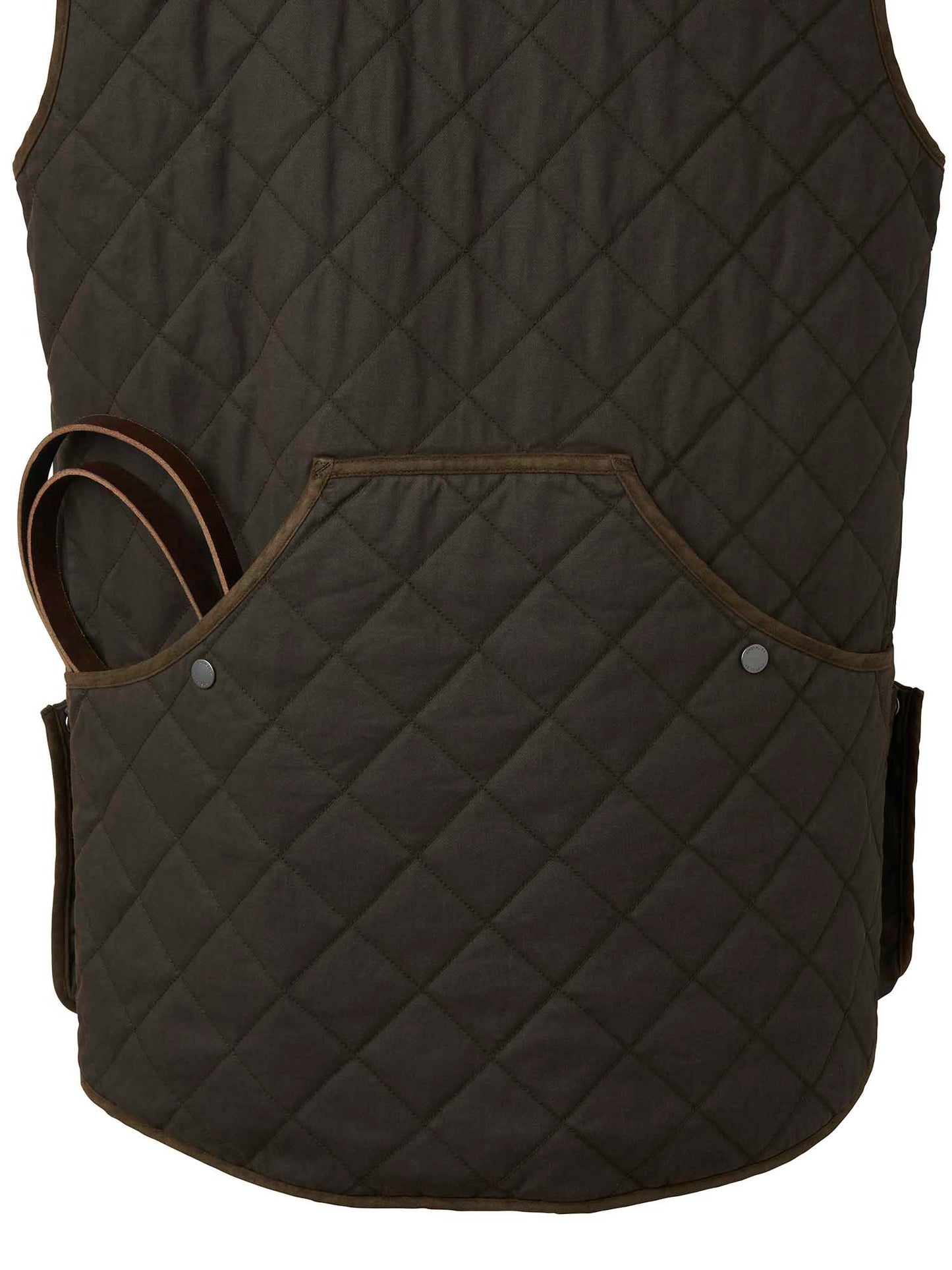 Vintage Original Shooting Vest Men - Leather Brown - 3