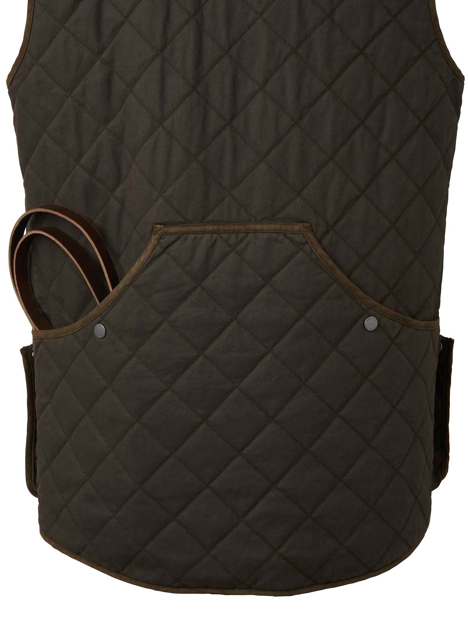 Vintage Original Shooting Vest Men - Leather Brown - 3