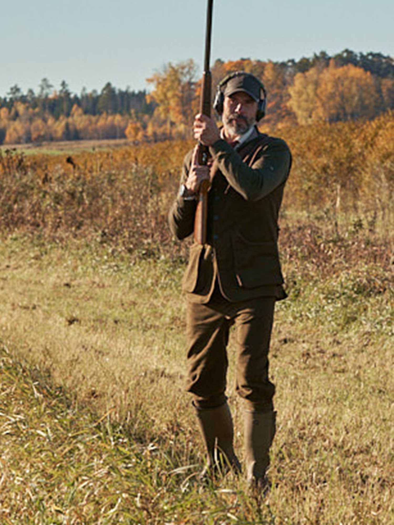Preston Moleskin Shooting Vest Men - Forest Green - 21