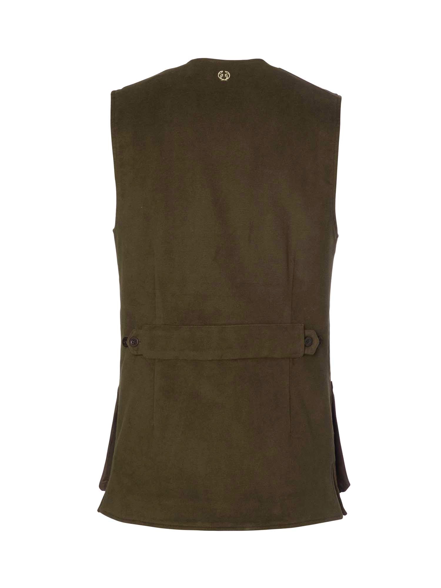 Preston Moleskin Shooting Vest Men - Forest Green - 2