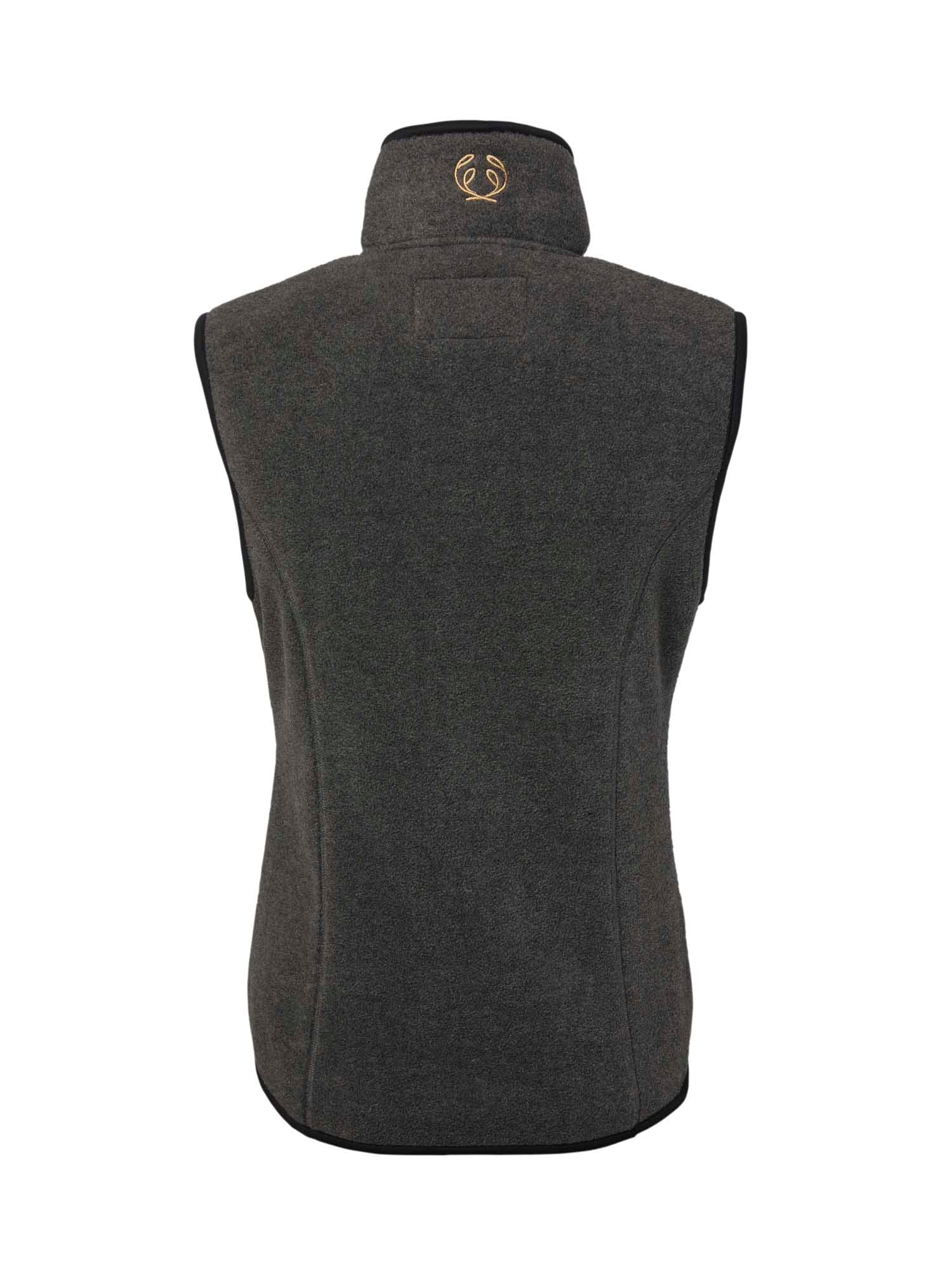 Mainstone Fleece Vest Women - Anthracite w Black - 2