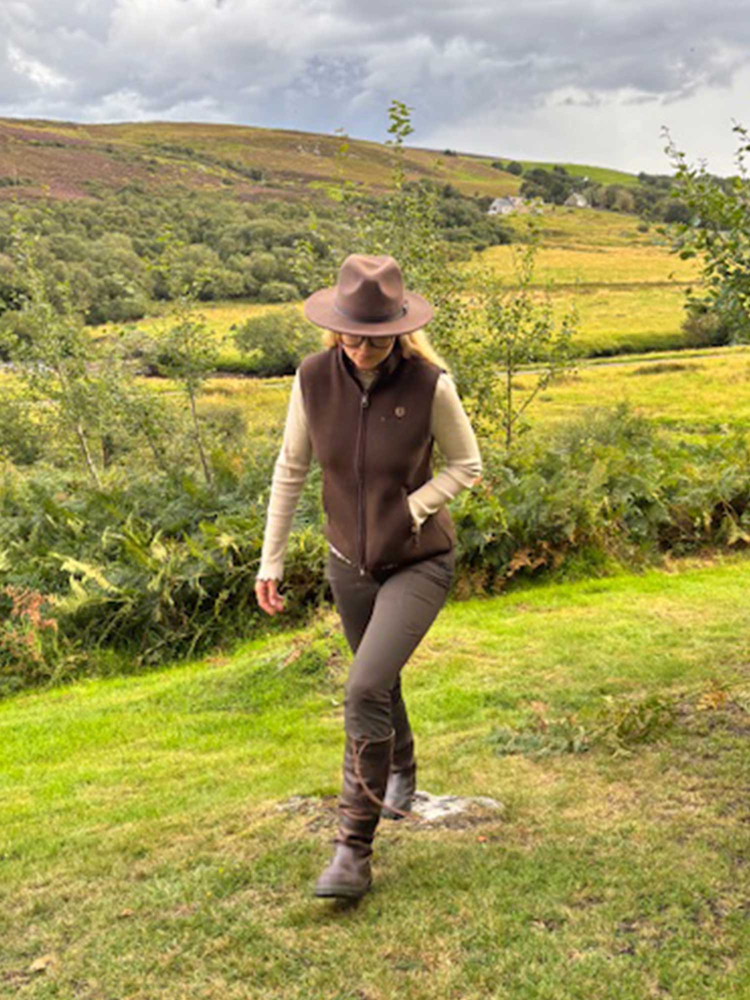 Mainstone Fleece Vest Women - Brown - 20
