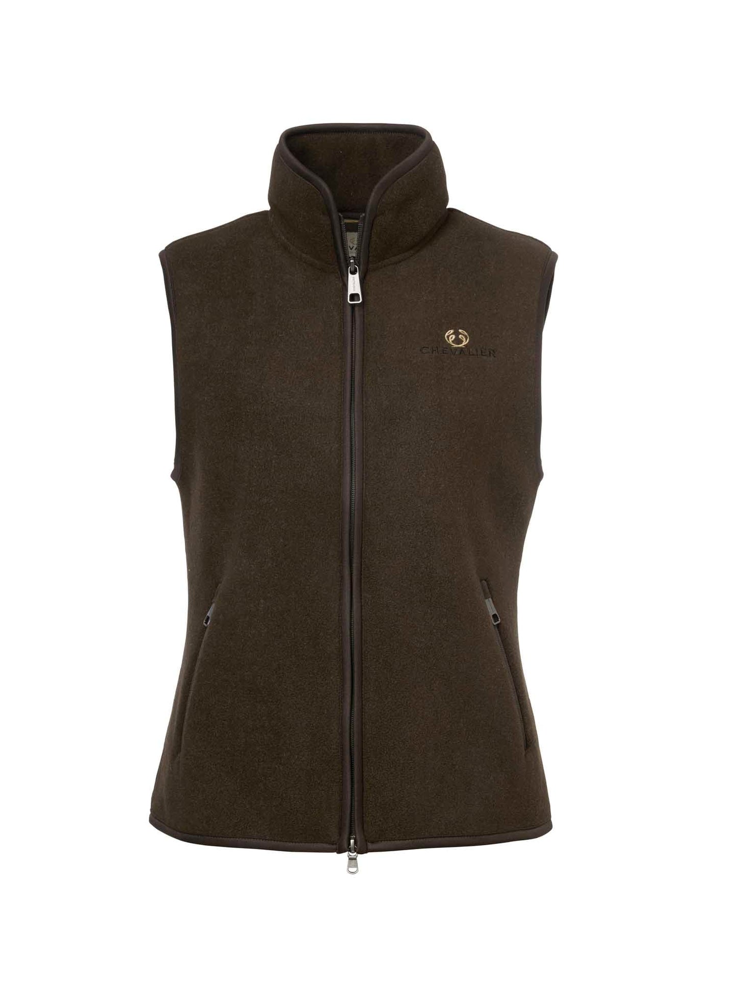 Mainstone Fleece Vest Women - Brown - 1