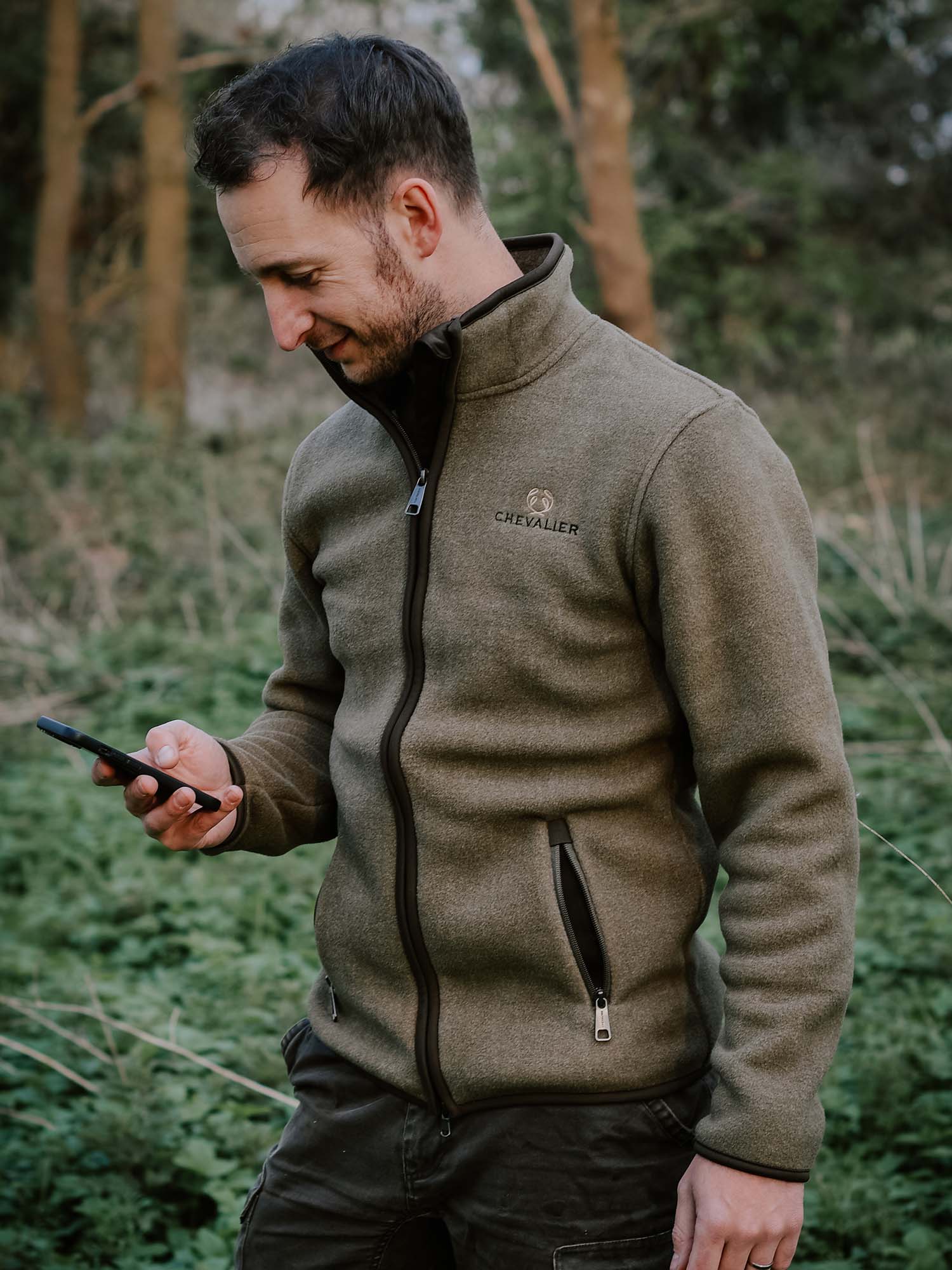 Mainstone Fleece Jacket Men - Khaki Green - 22