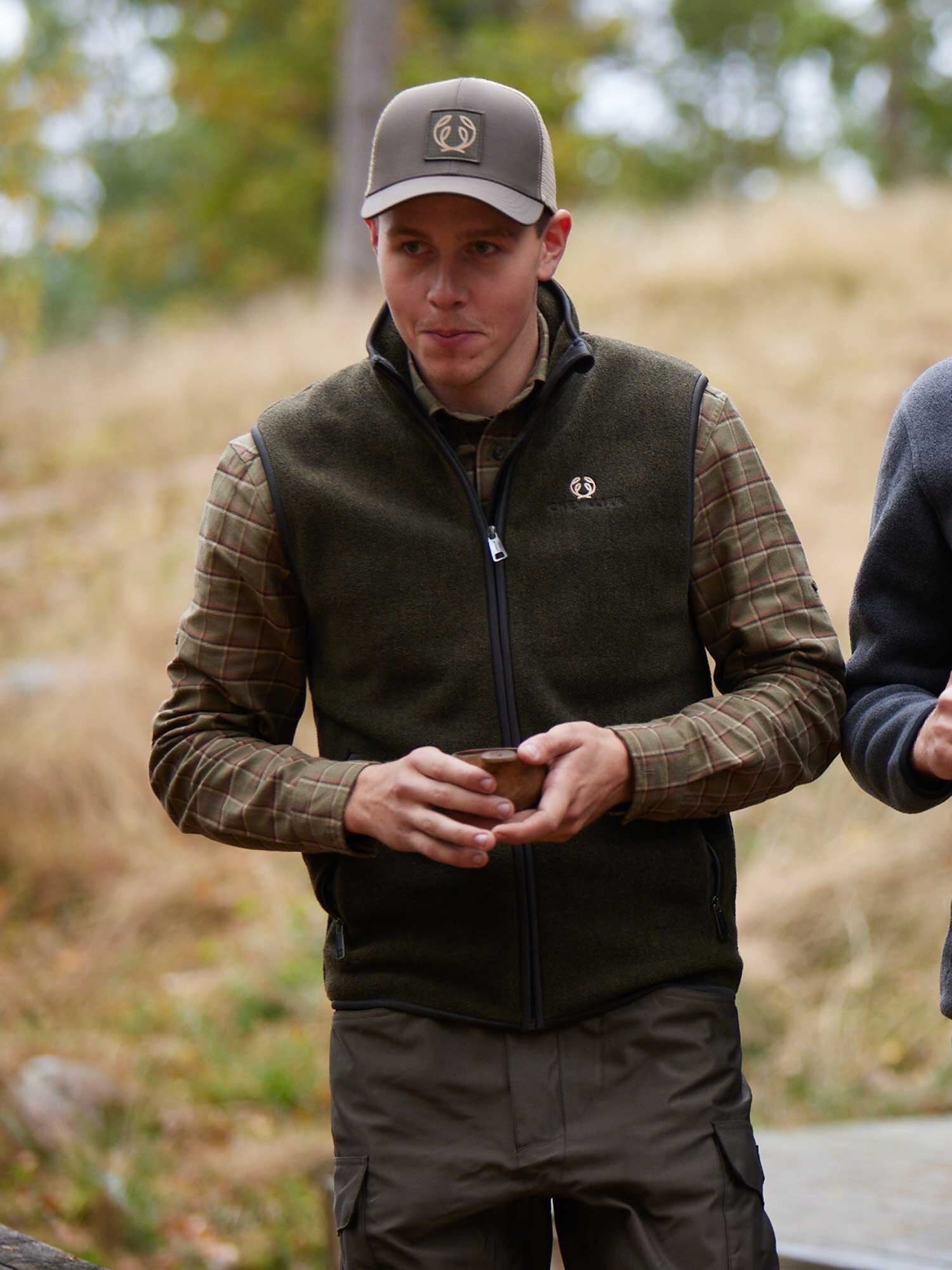 Mainstone Fleece Vest Men - Autumn Green - 20