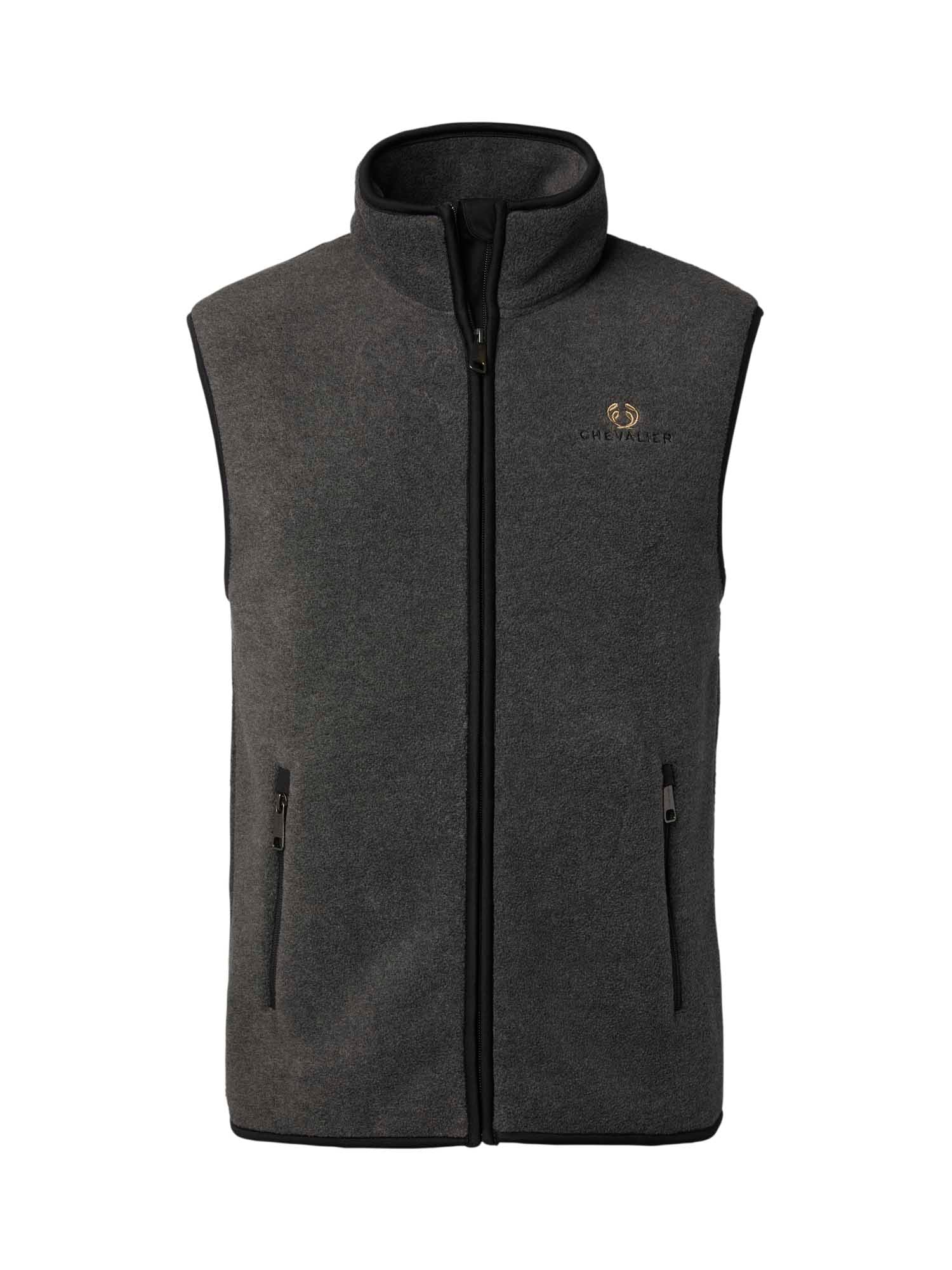 Mainstone Fleece Vest Men - Anthracite w Black - 1