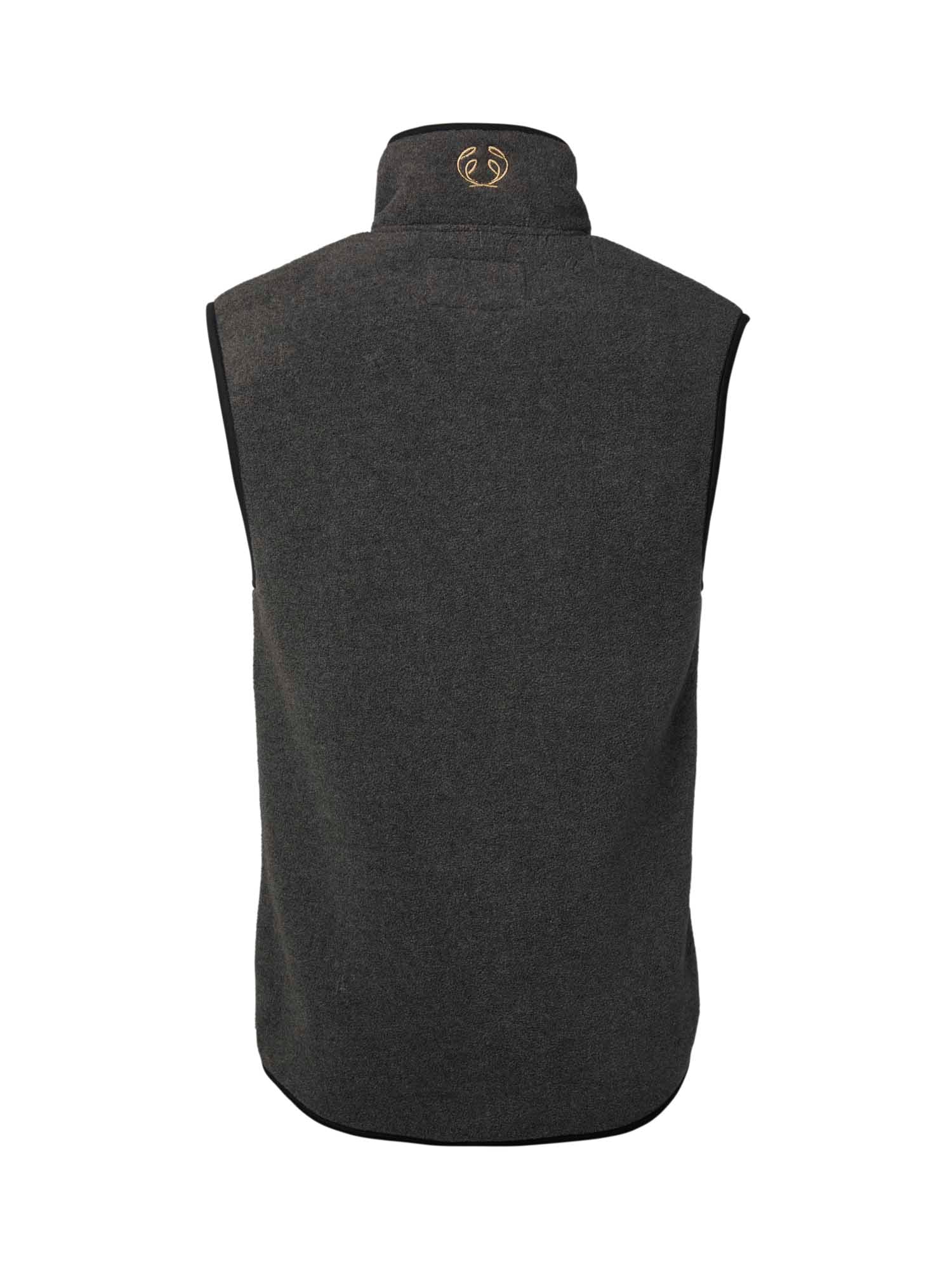 Mainstone Fleece Vest Men - Anthracite w Black - 2