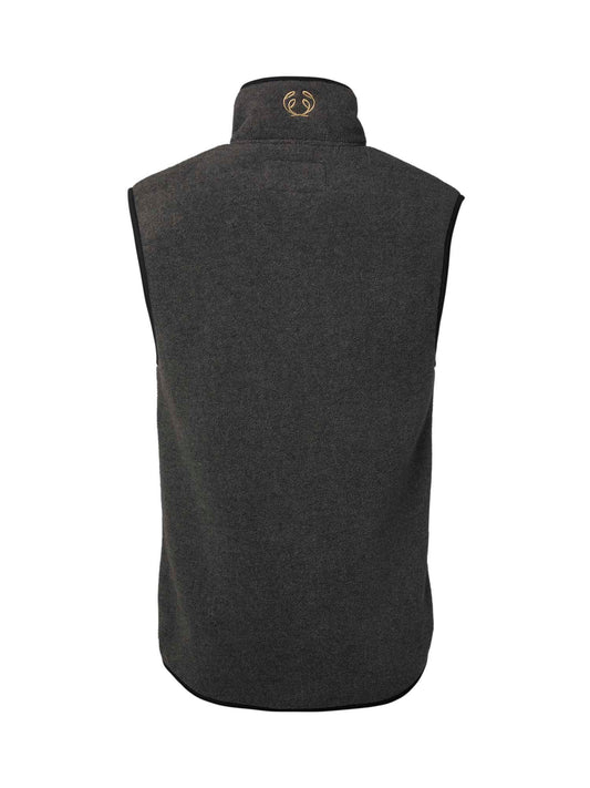 Mainstone Fleece Vest Men - Anthracite w Black - 2