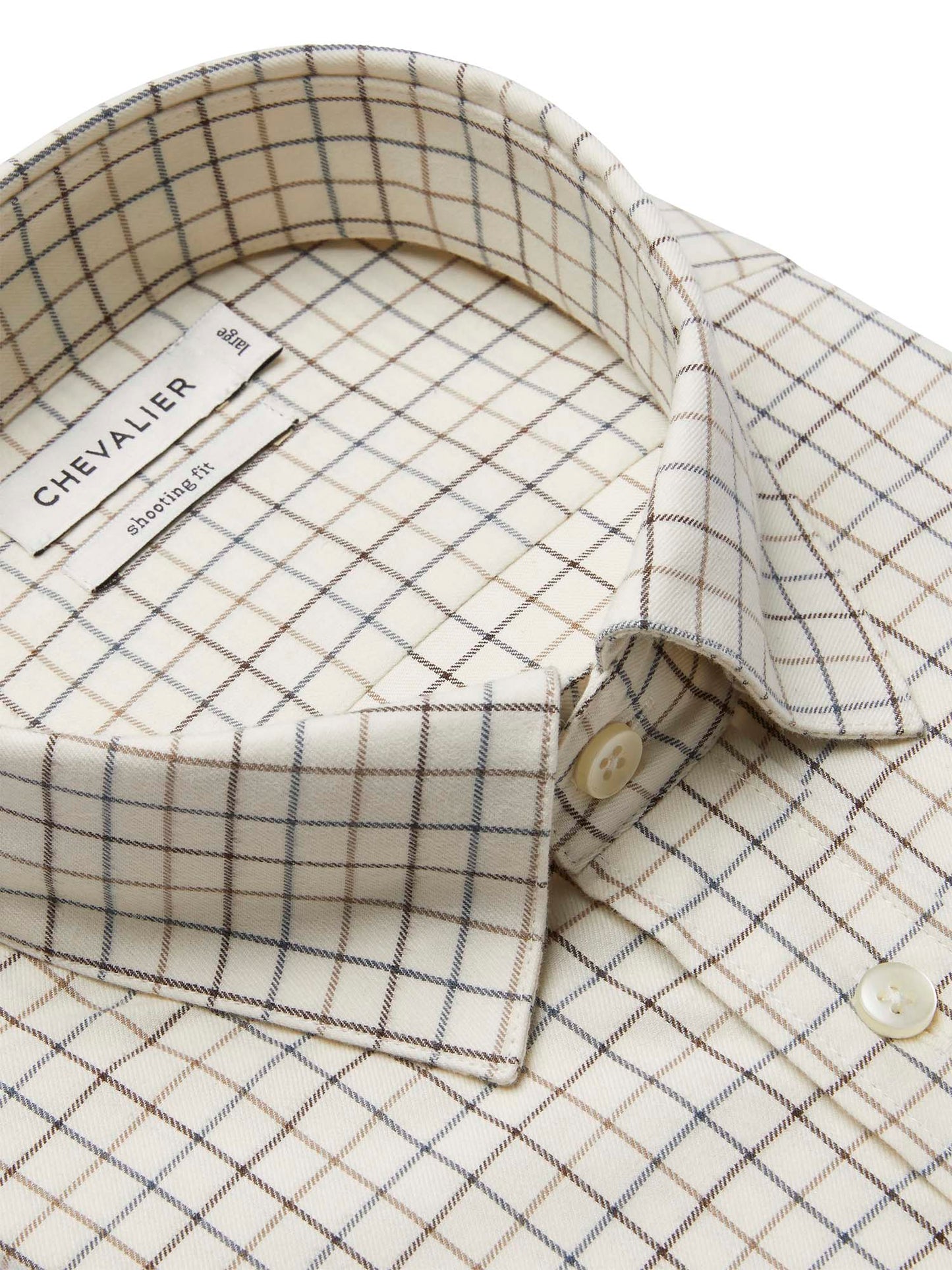 Luton Shooting Fit Shirt Men - Stormy Blue Tattersall - 3