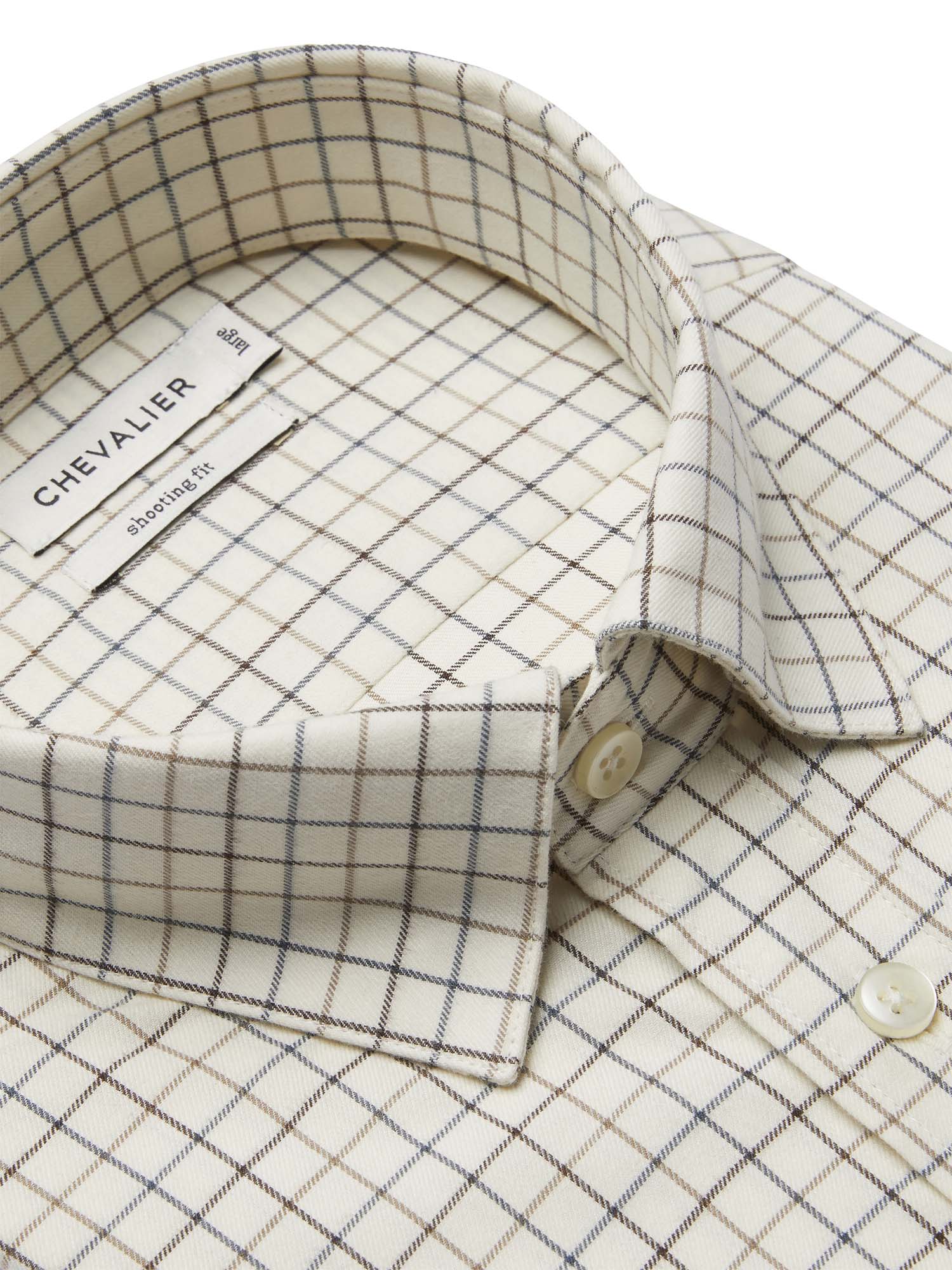 Luton Shooting Fit Shirt Men - Stormy Blue Tattersall - 3