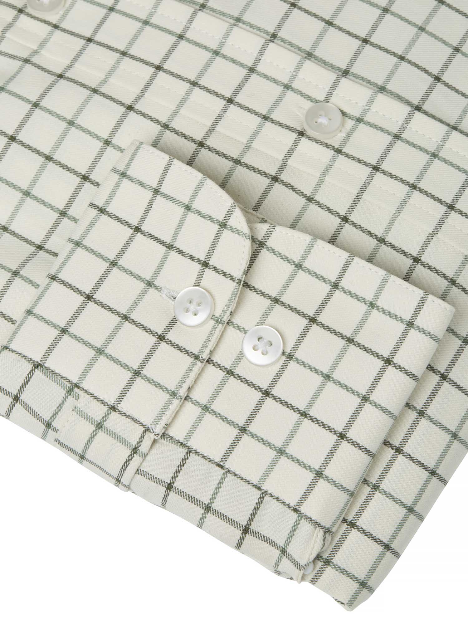 Luton Shooting Fit Shirt Men - Hunter Green Tattersall - 4