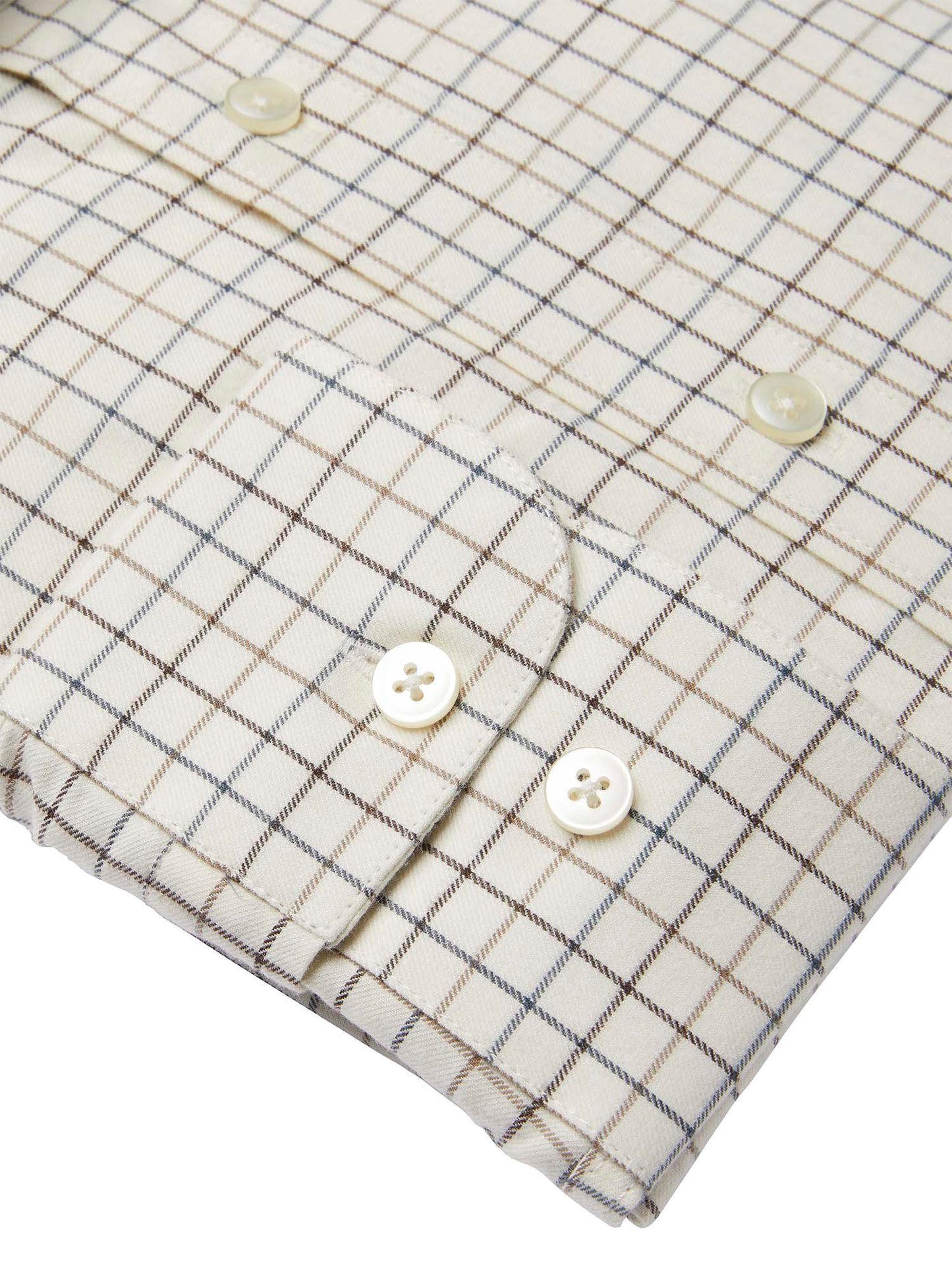 Luton Shooting Fit Shirt Men - Stormy Blue Tattersall - 4