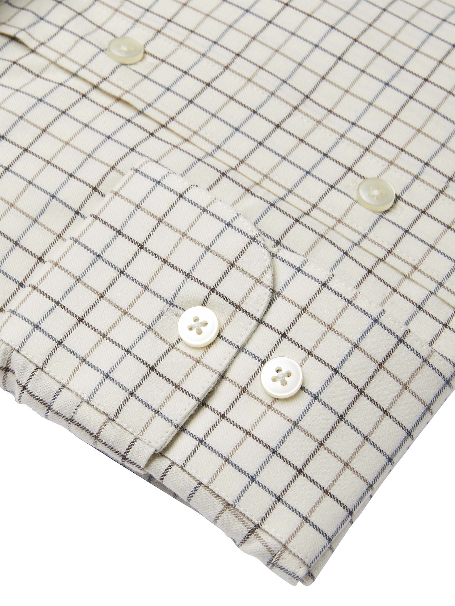 Luton Shooting Fit Shirt Men - Stormy Blue Tattersall - 4