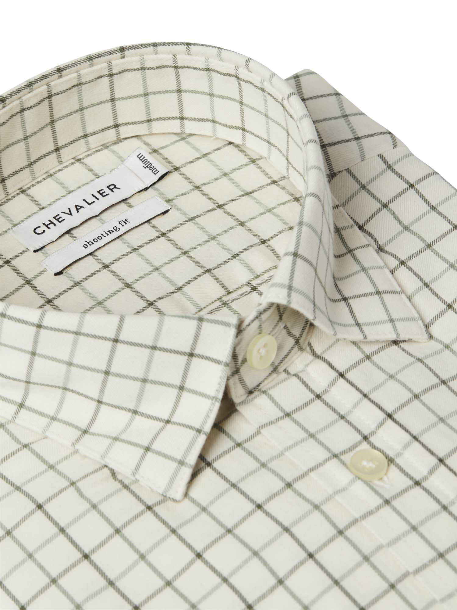 Luton Shooting Fit Shirt Men - Hunter Green Tattersall - 2