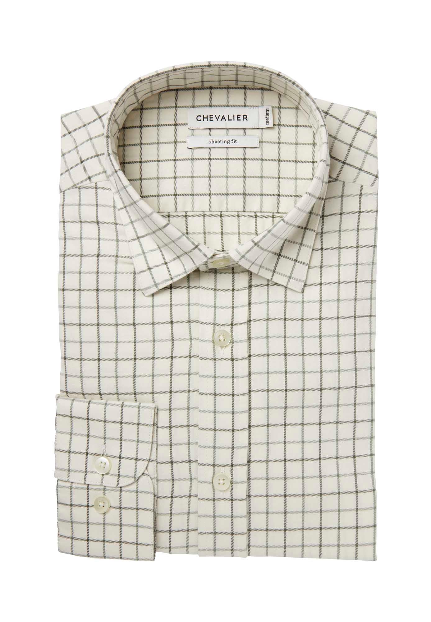 Luton Shooting Fit Shirt Men - Hunter Green Tattersall - 3