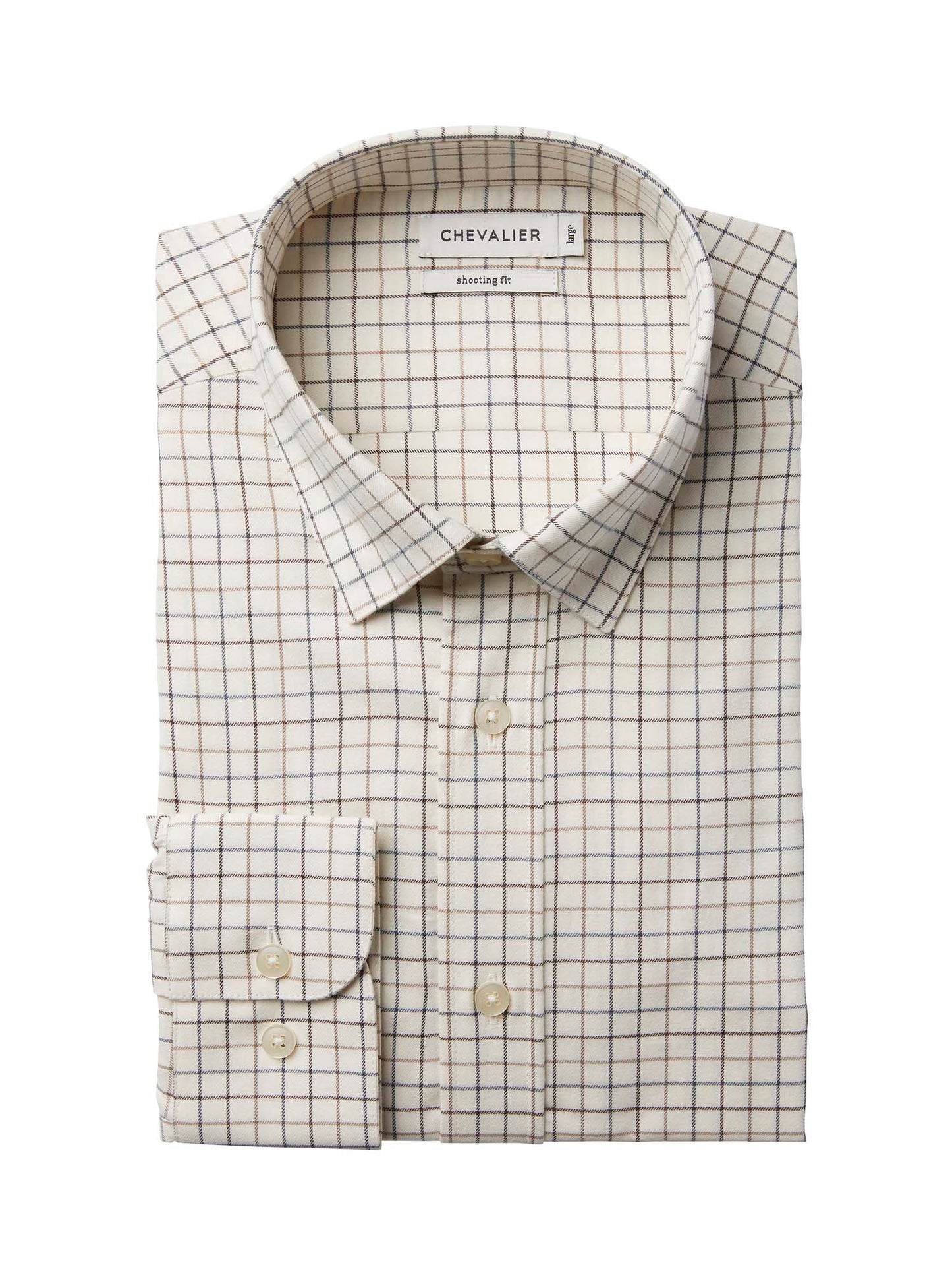 Luton Shooting Fit Shirt Men - Stormy Blue Tattersall - 2