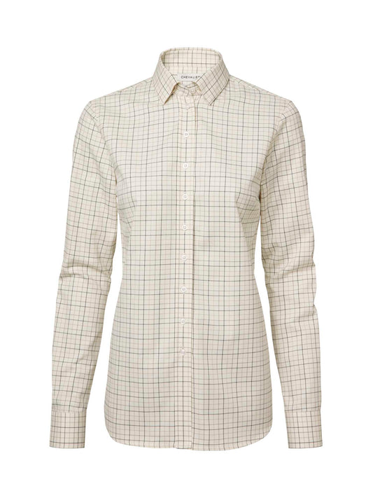 Chorley Shooting Fit Shirt Women - Rifle Green Tattersall - 1