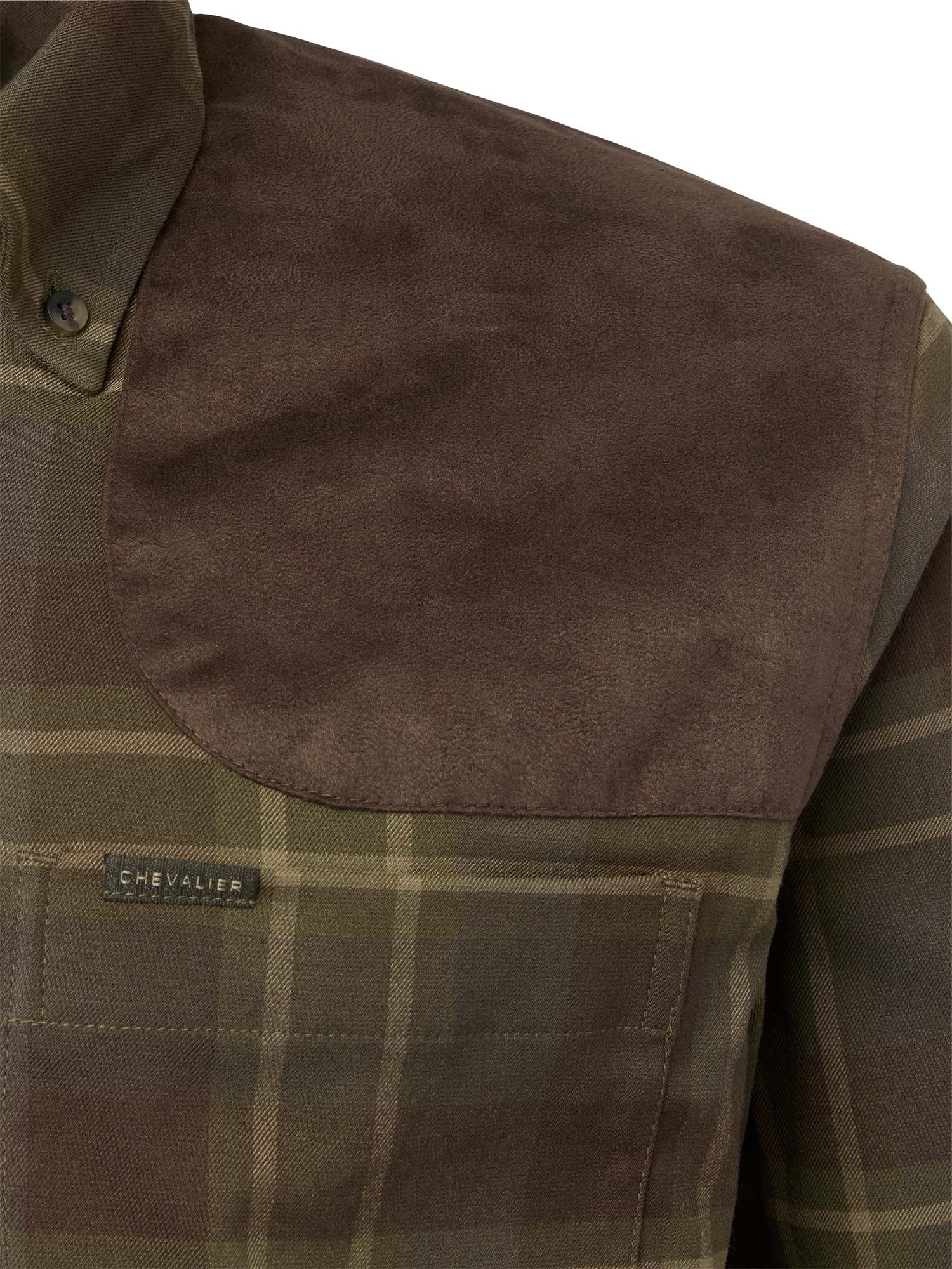 Chill Shooting Fit Coolmax Shirt Men - Pinegrove Green Checked - 3
