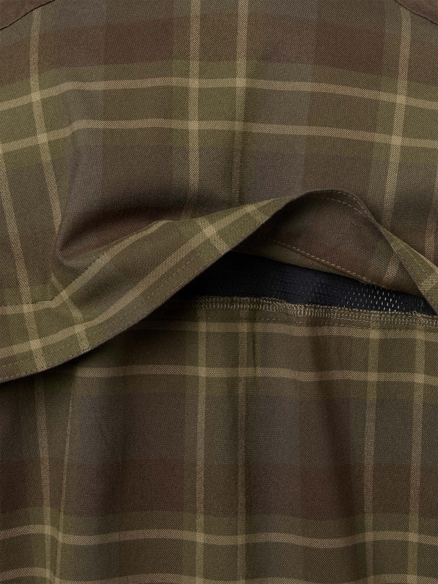 Chill Shooting Fit Coolmax Shirt Men - Pinegrove Green Checked - 2