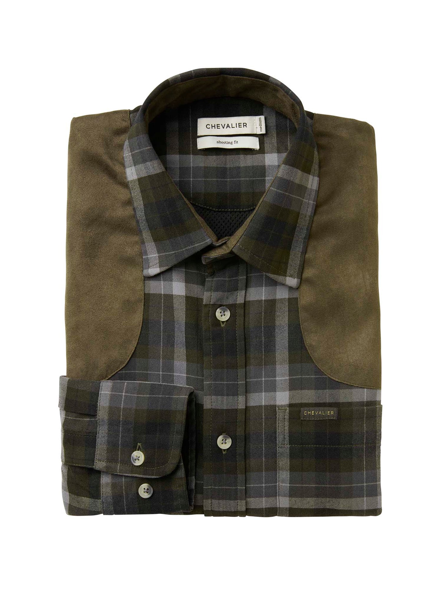 Chill Shooting Fit Coolmax Shirt Men - Fern Green Checked - 2