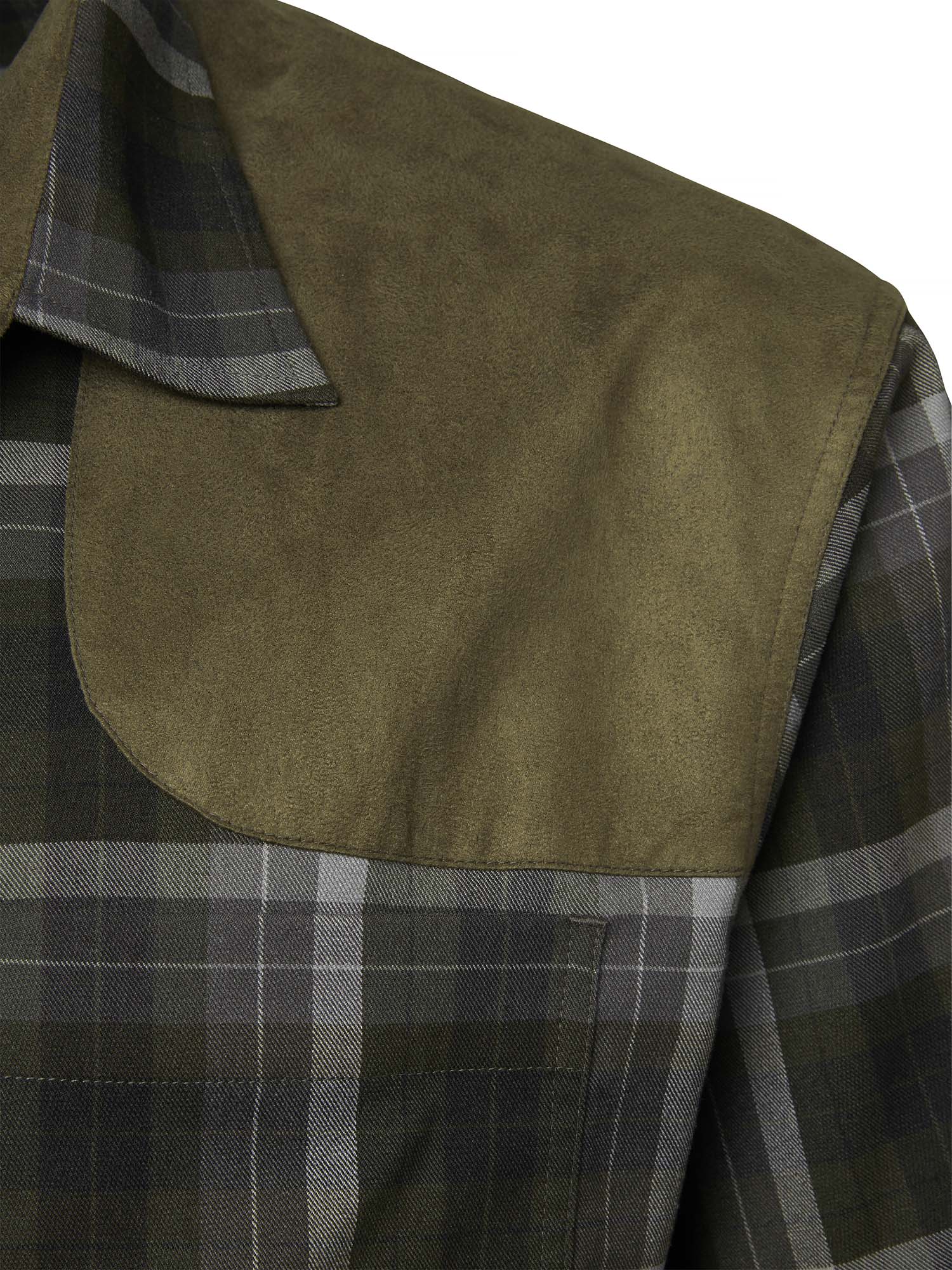 Chill Shooting Fit Coolmax Shirt Men - Fern Green Checked - 4