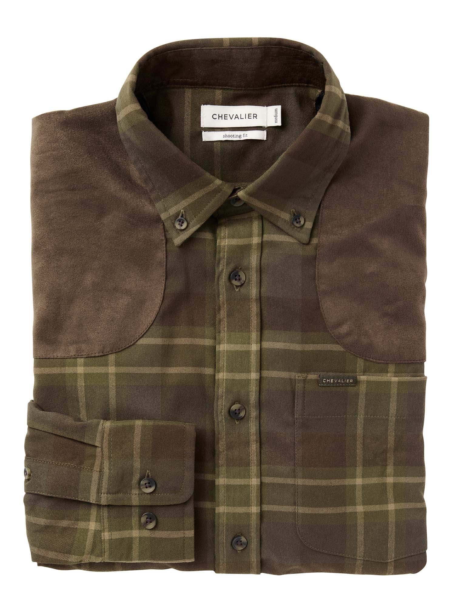 Chill Shooting Fit Coolmax Shirt Men - Pinegrove Green Checked - 1