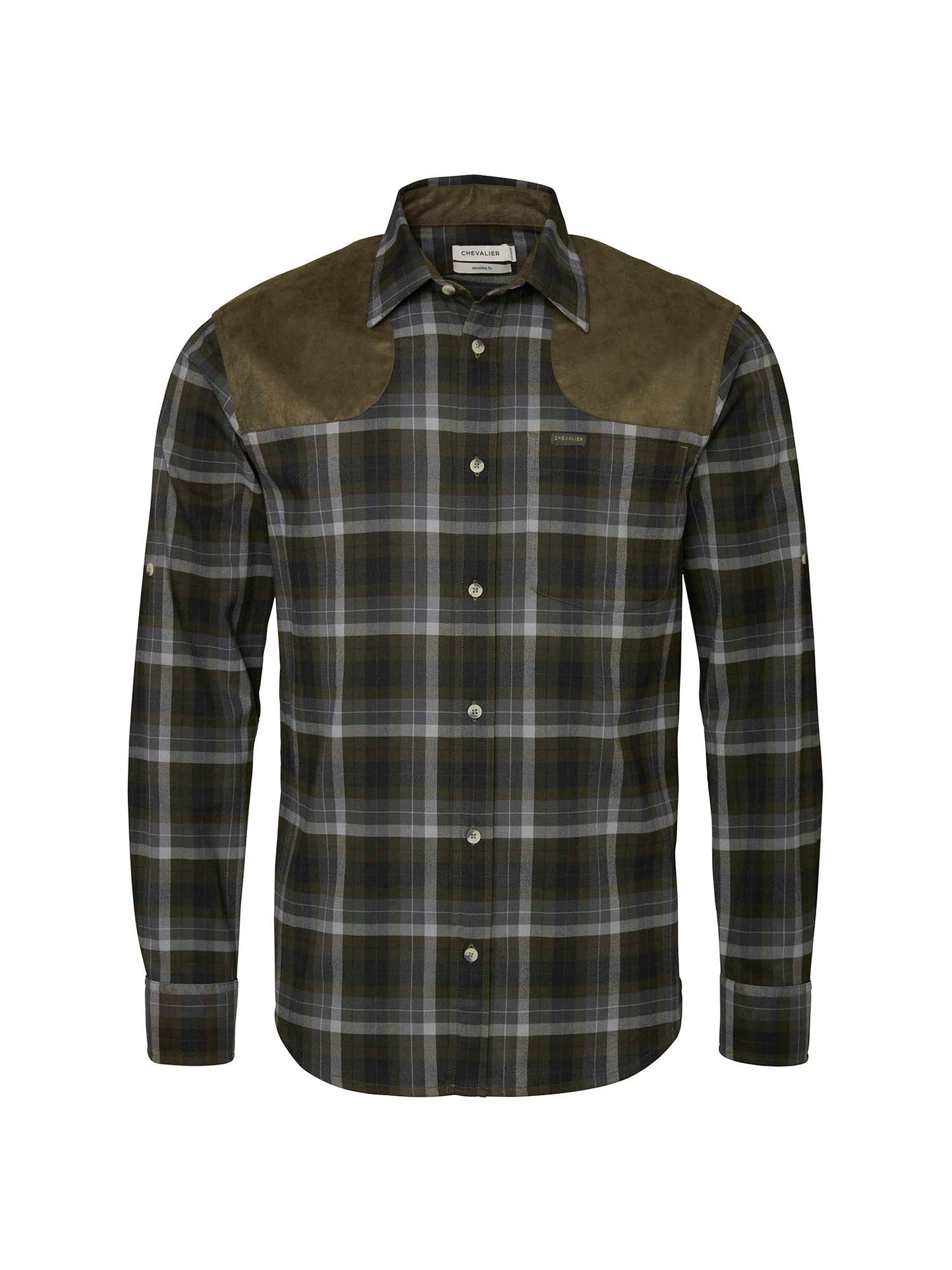 Chill Shooting Fit Coolmax Shirt Men - Fern Green Checked - 1