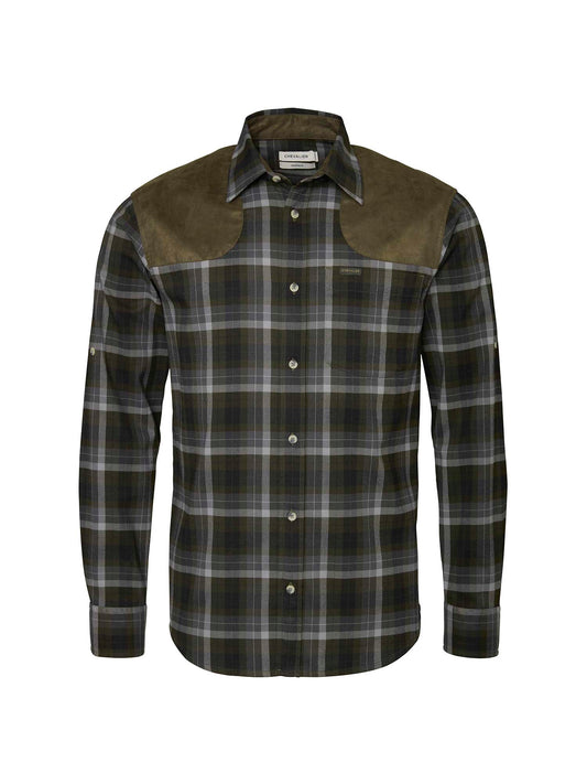 Chill Shooting Fit Coolmax Shirt Men - Fern Green Checked - 1