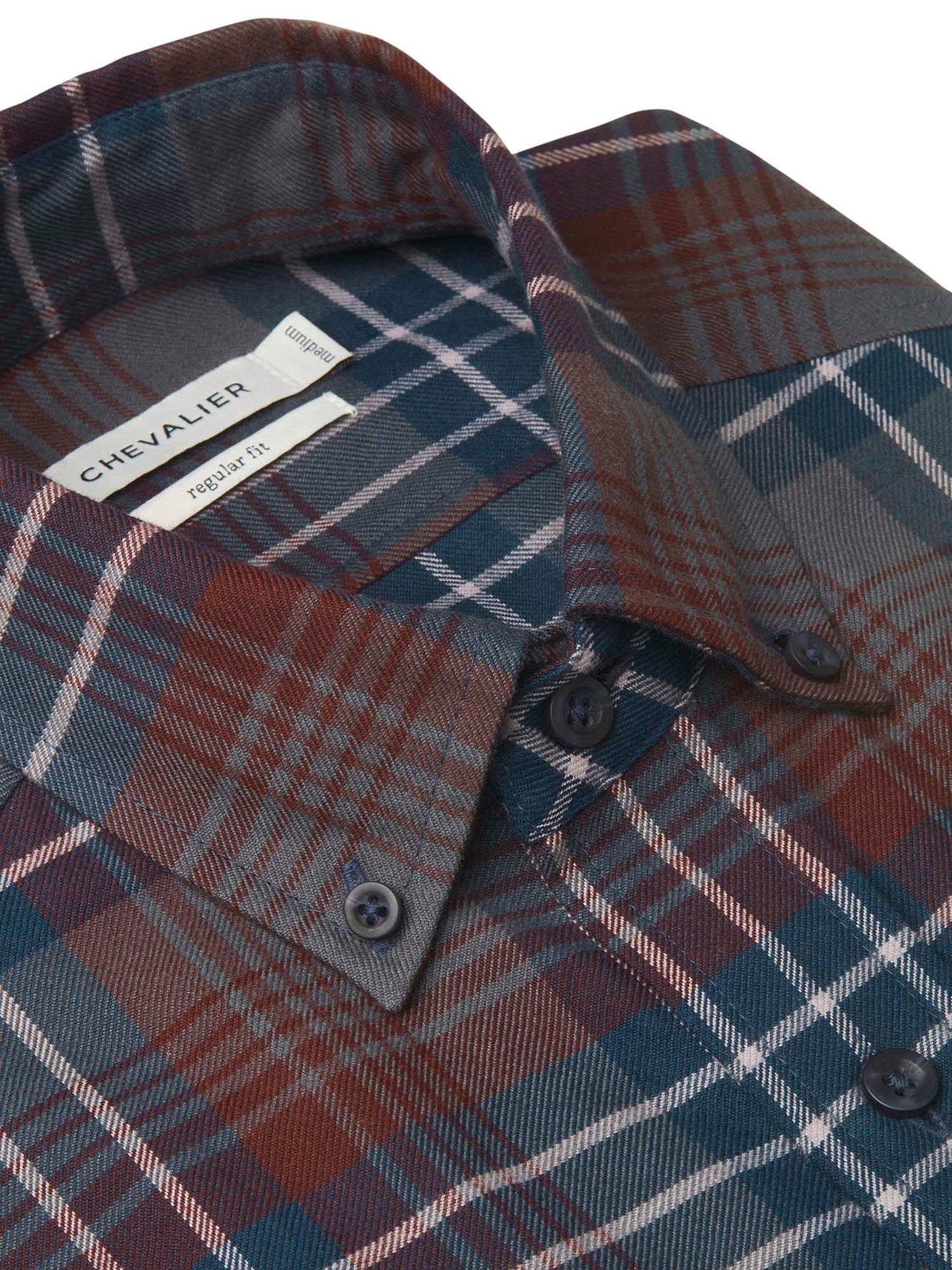 Falcon Flannel Shirt Men - Rust Checked - 3