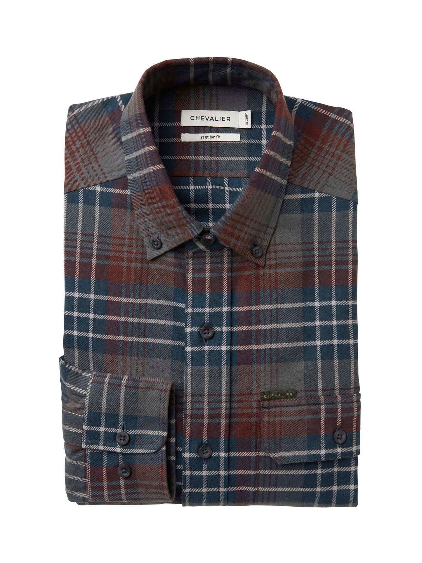 Falcon Flannel Shirt Men - Rust Checked - 2