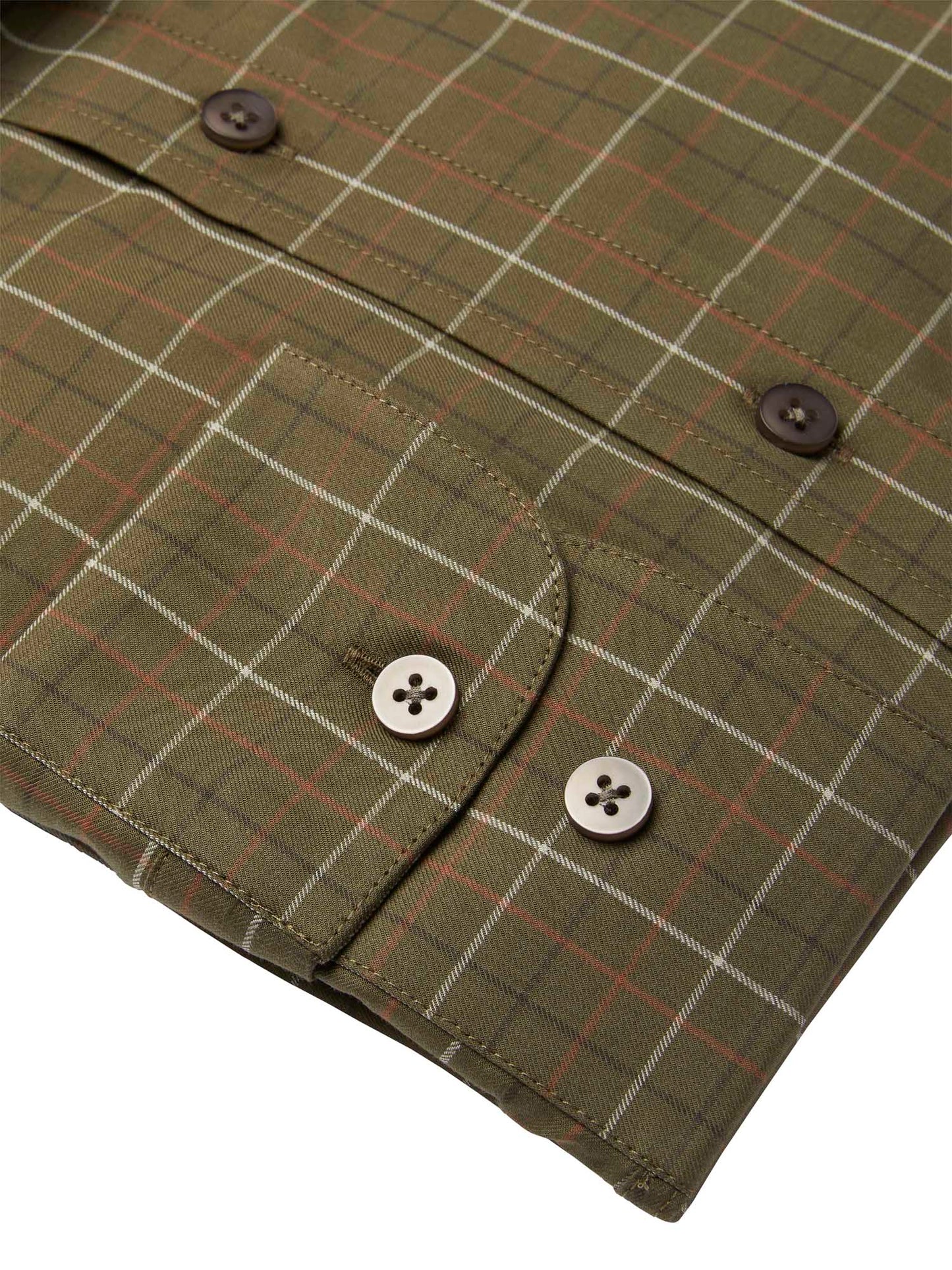 Belmont Regular Fit Shirt Men - Forest Green Tattersall - 4