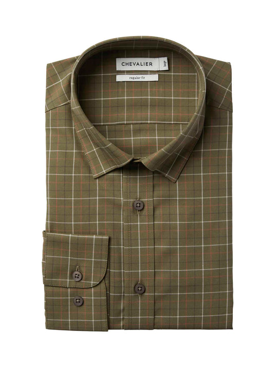 Belmont Regular Fit Shirt Men - Forest Green Tattersall - 2