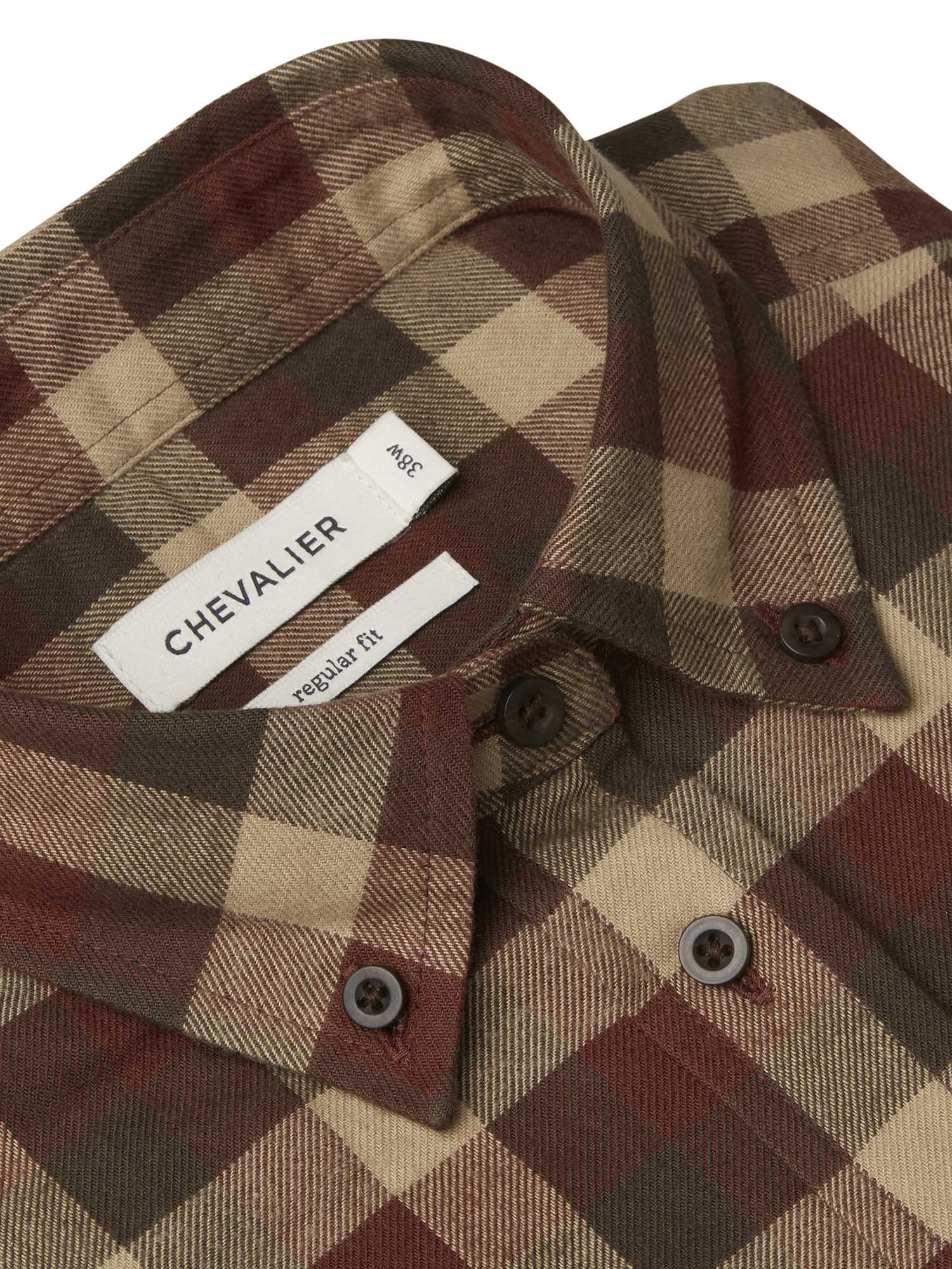 Heron Flannel Shirt Women - Holly Green Checked - 3
